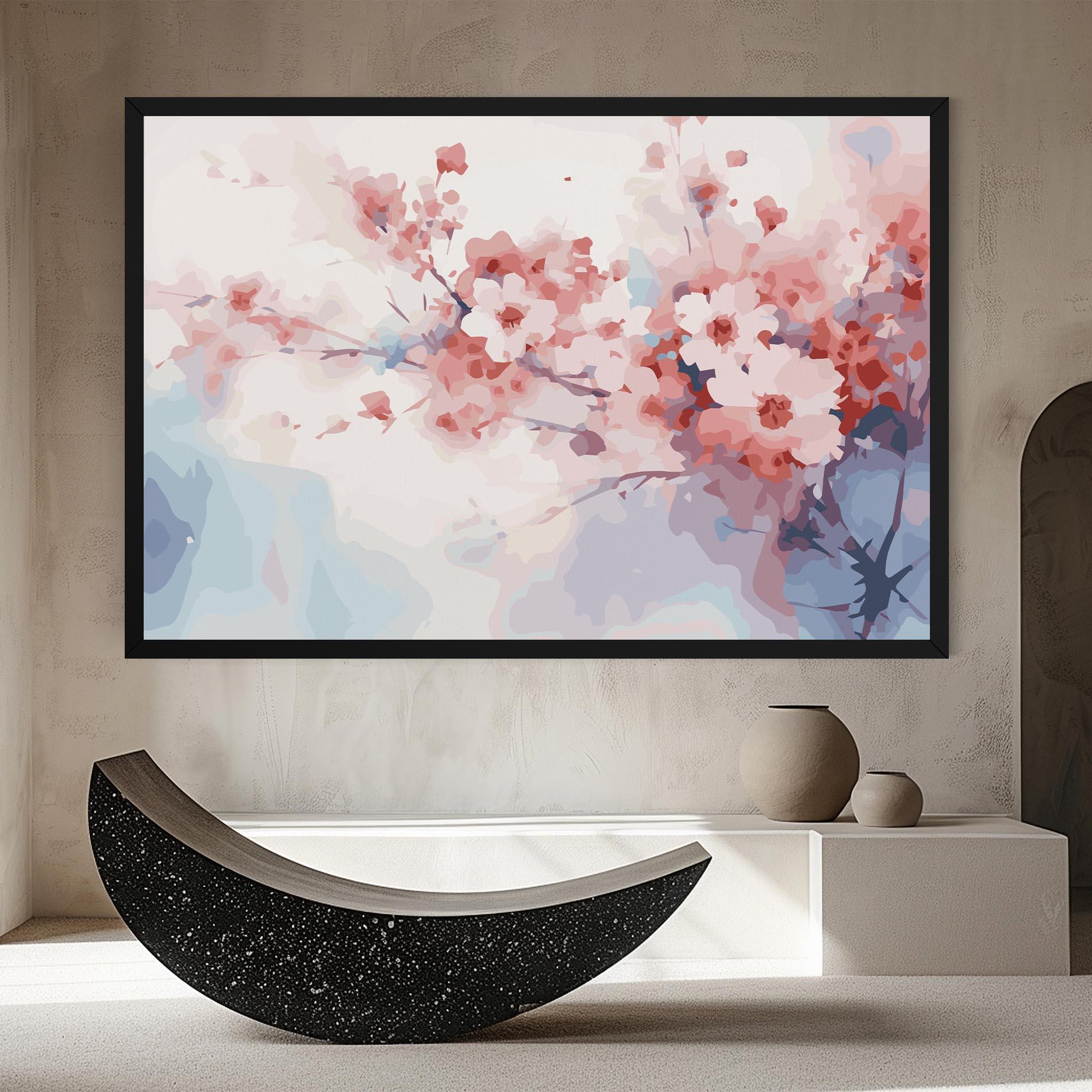 Obraz na Płótnie Pastel Spring Flowers mockup 8