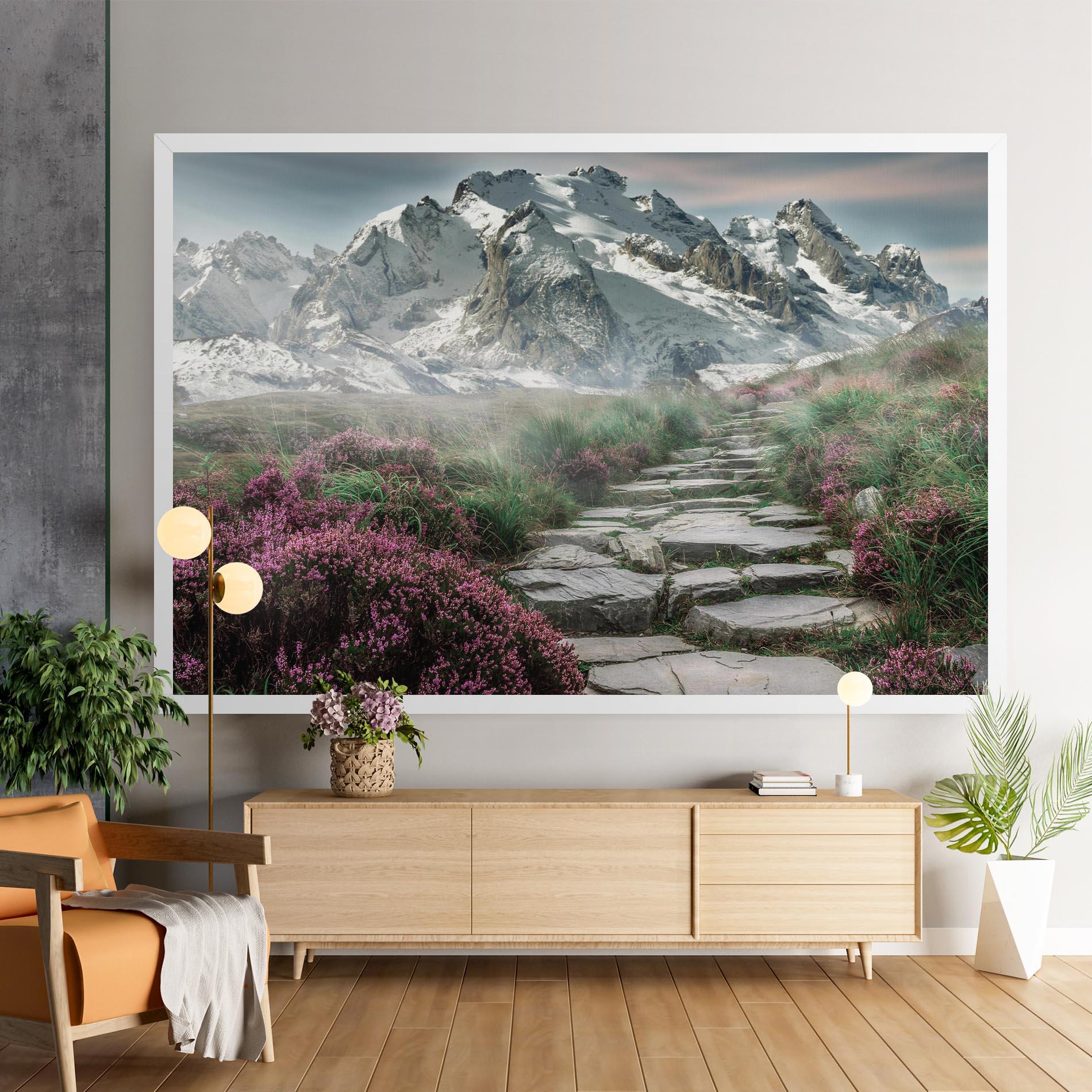 Obraz na Płótnie Mountain Spring View mockup 9