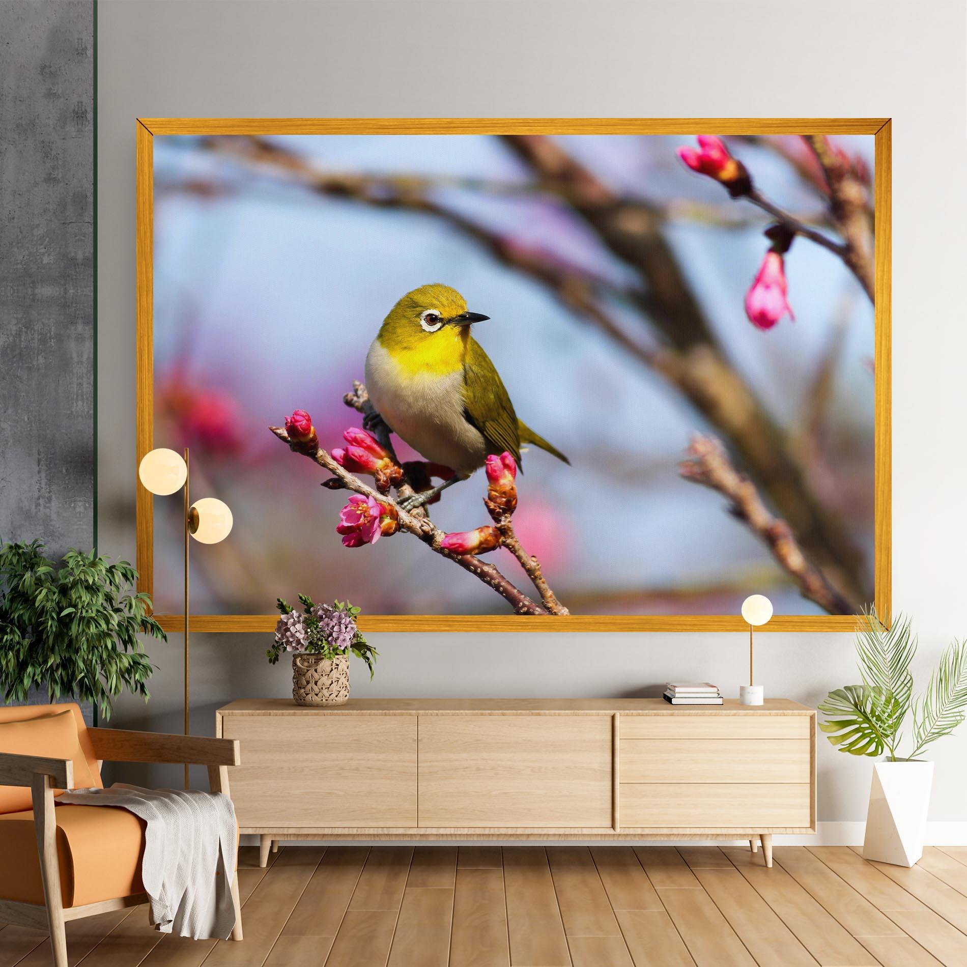 Obraz na Płótnie Cute Pink Flower Buds mockup 9