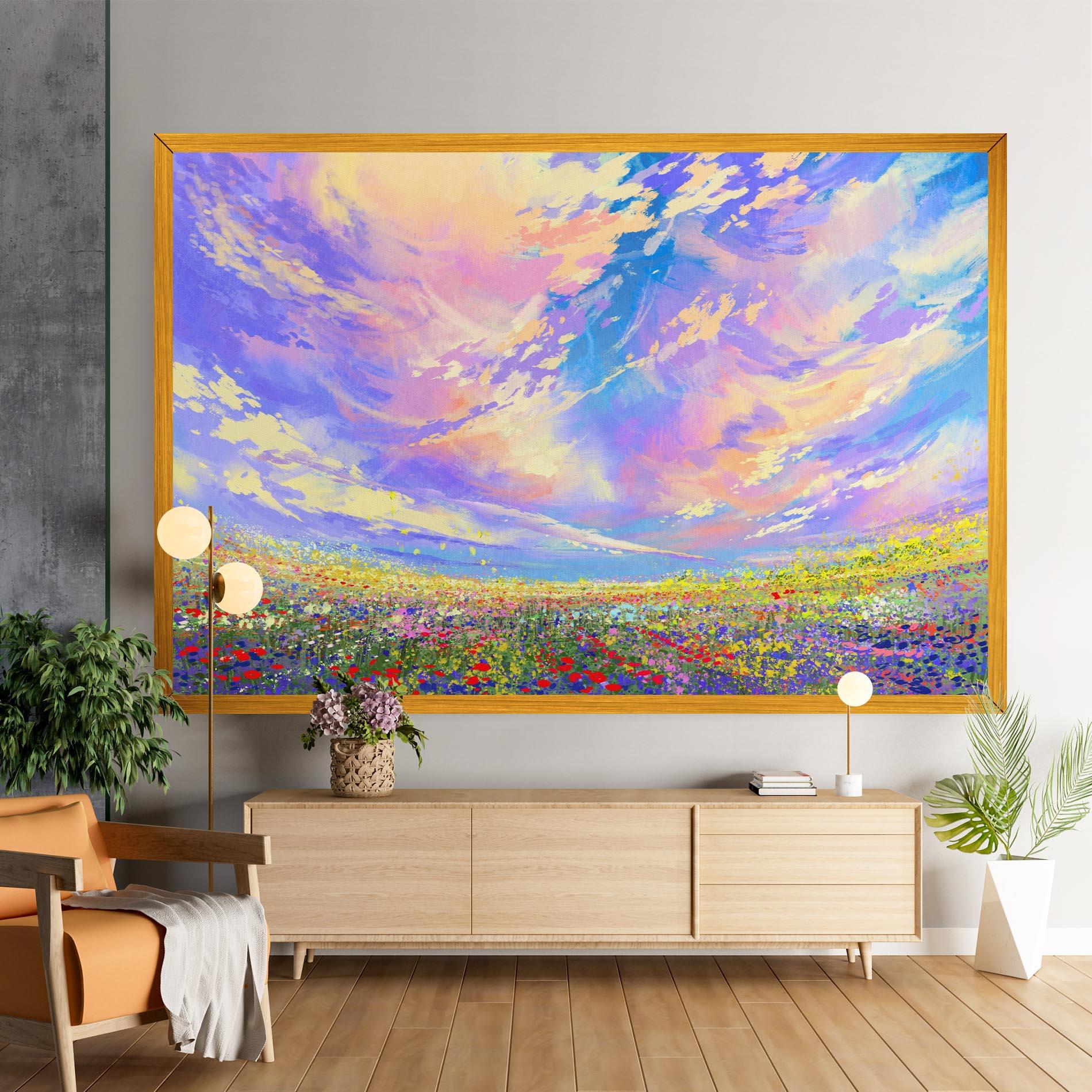 Obraz na Płótnie Spring Field mockup 9