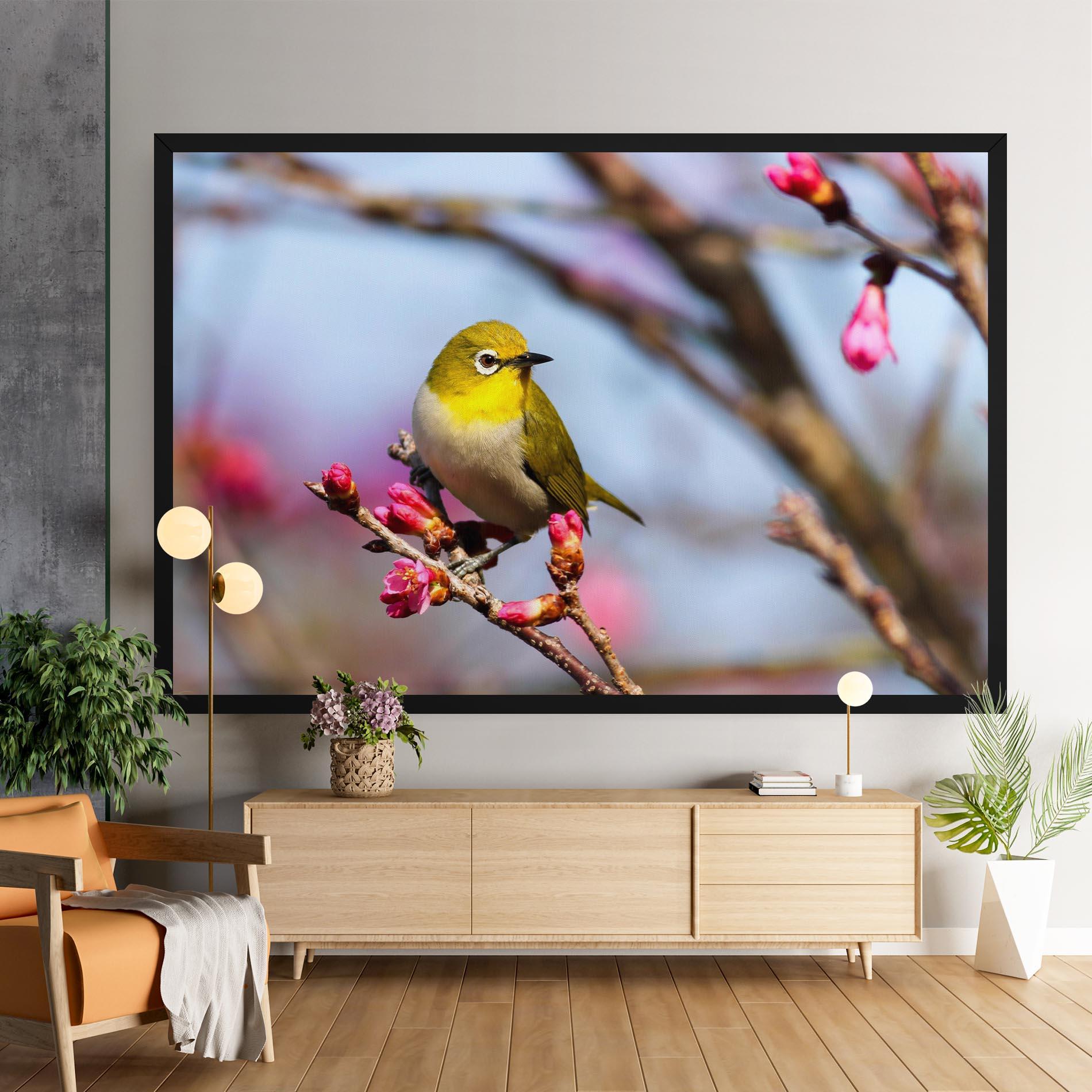 Obraz na Płótnie Cute Pink Flower Buds mockup 9