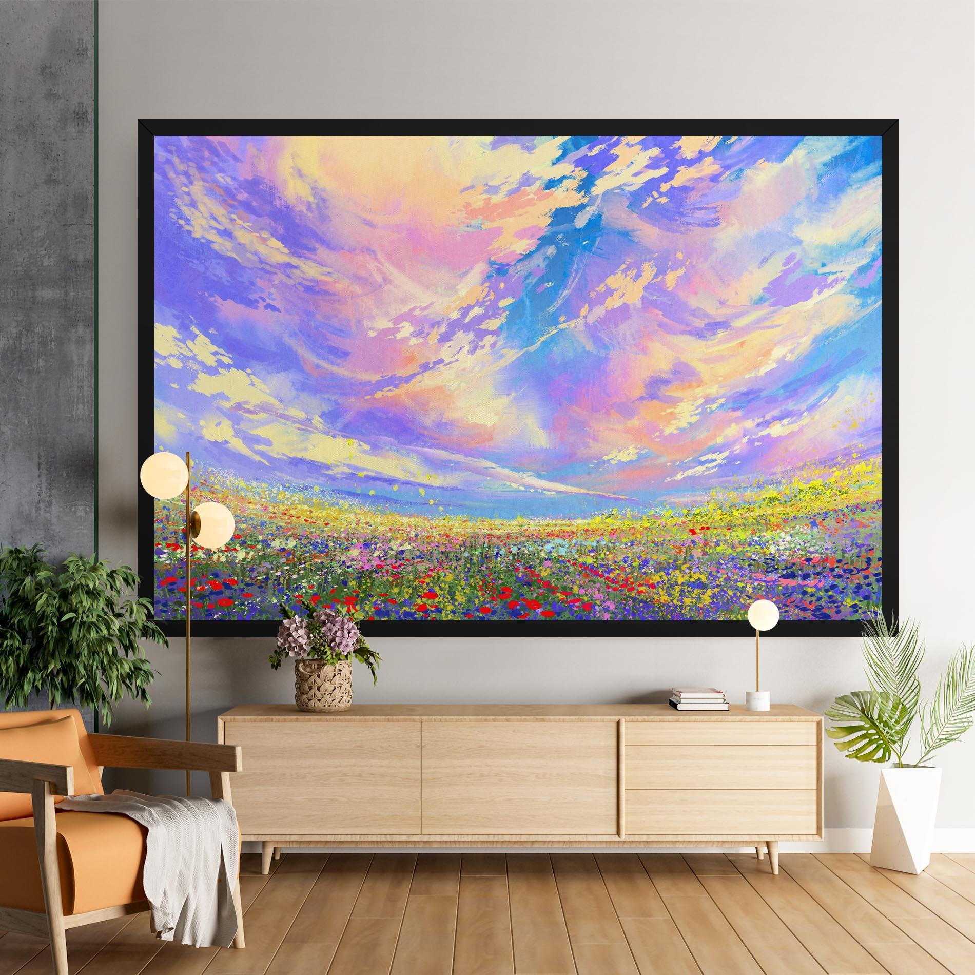 Obraz na Płótnie Spring Field mockup 9