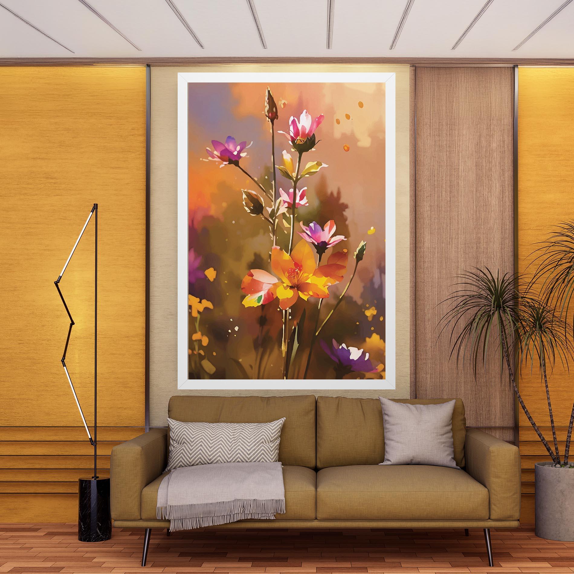 Obraz na Płótnie Orange Pink Spring mockup 9