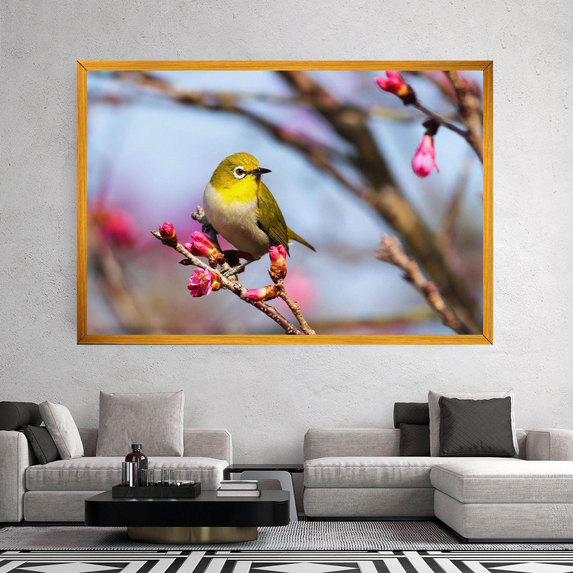 Obraz na Płótnie Cute Pink Flower Buds mockup 2