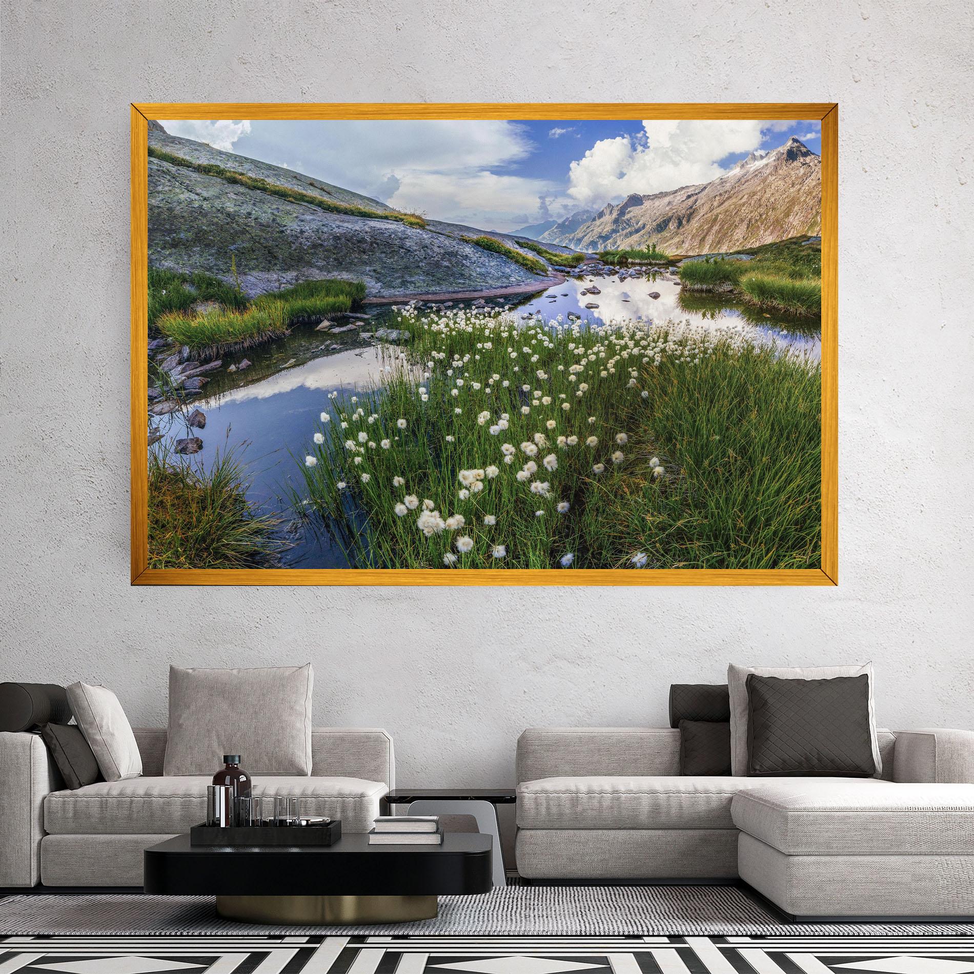 Obraz na Płótnie Lake Spring View mockup 2