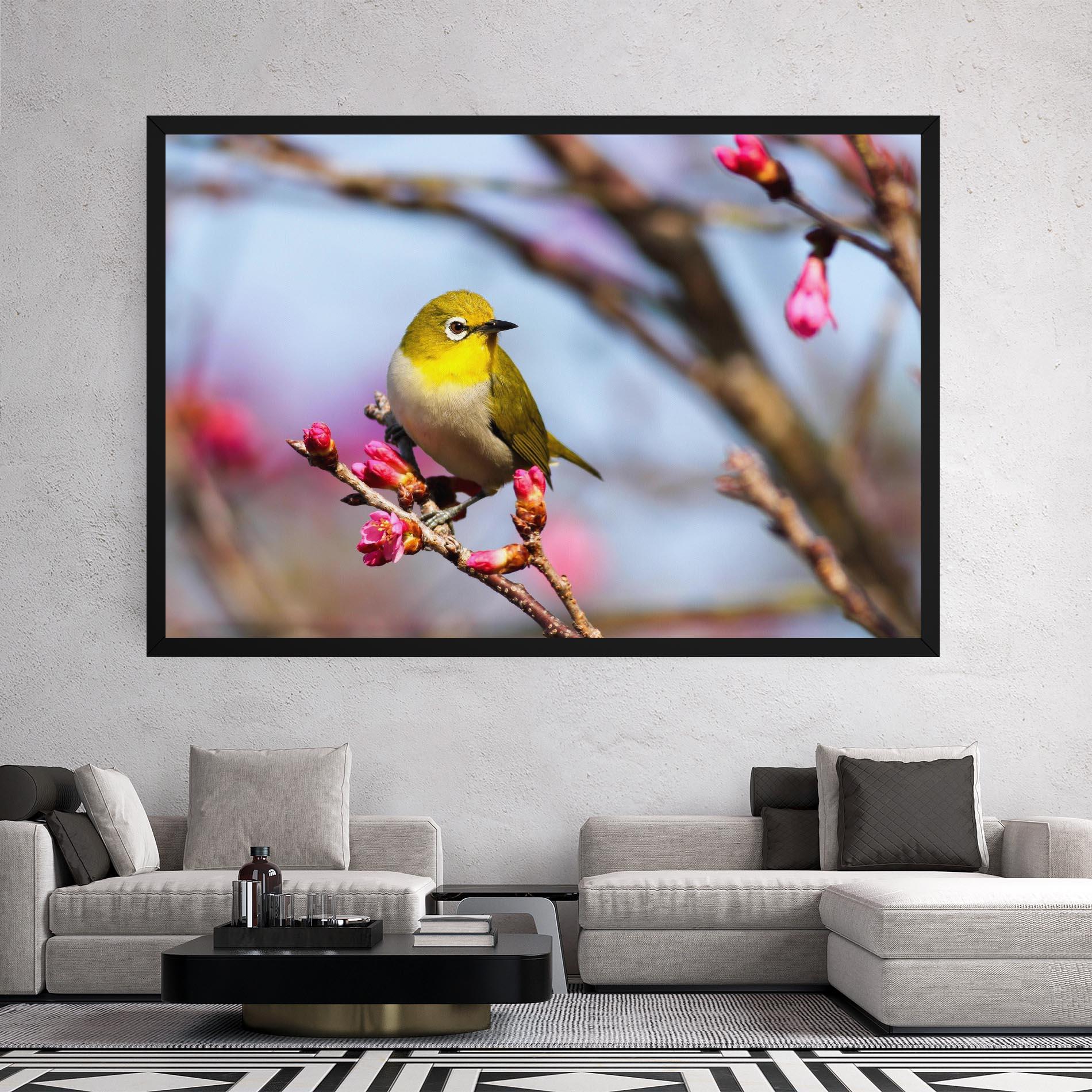 Obraz na Płótnie Cute Pink Flower Buds mockup 2