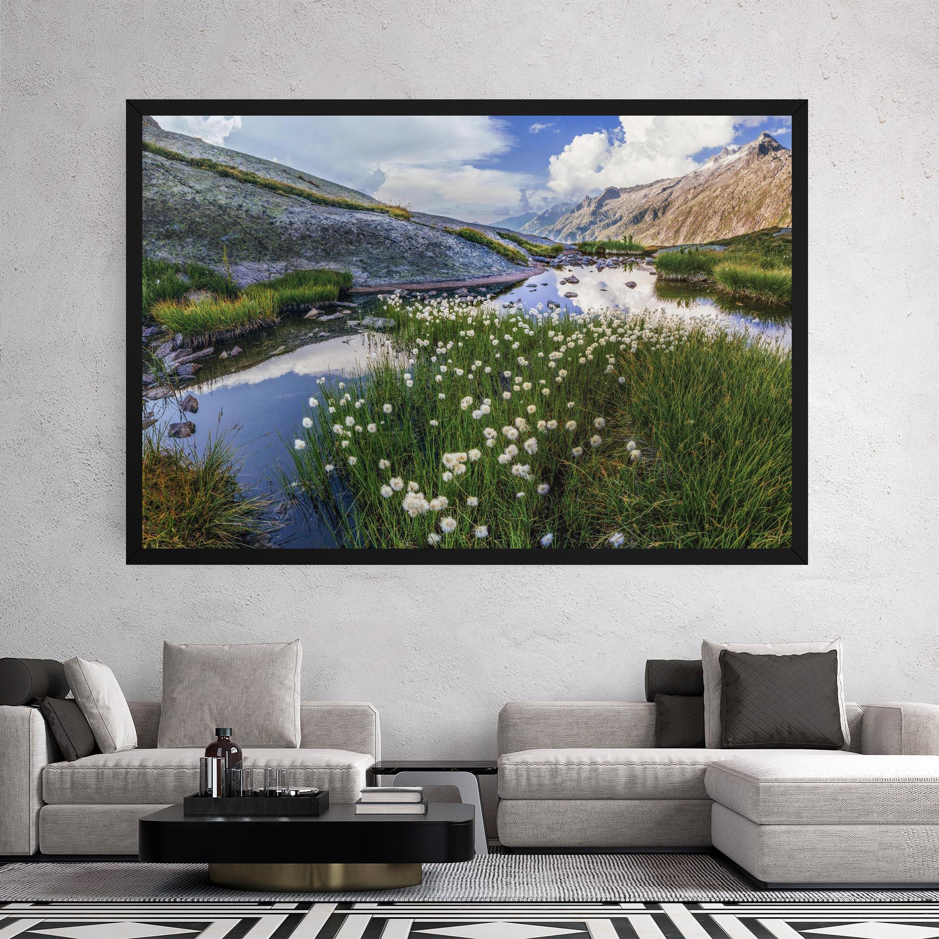 Obraz na Płótnie Lake Spring View mockup 2