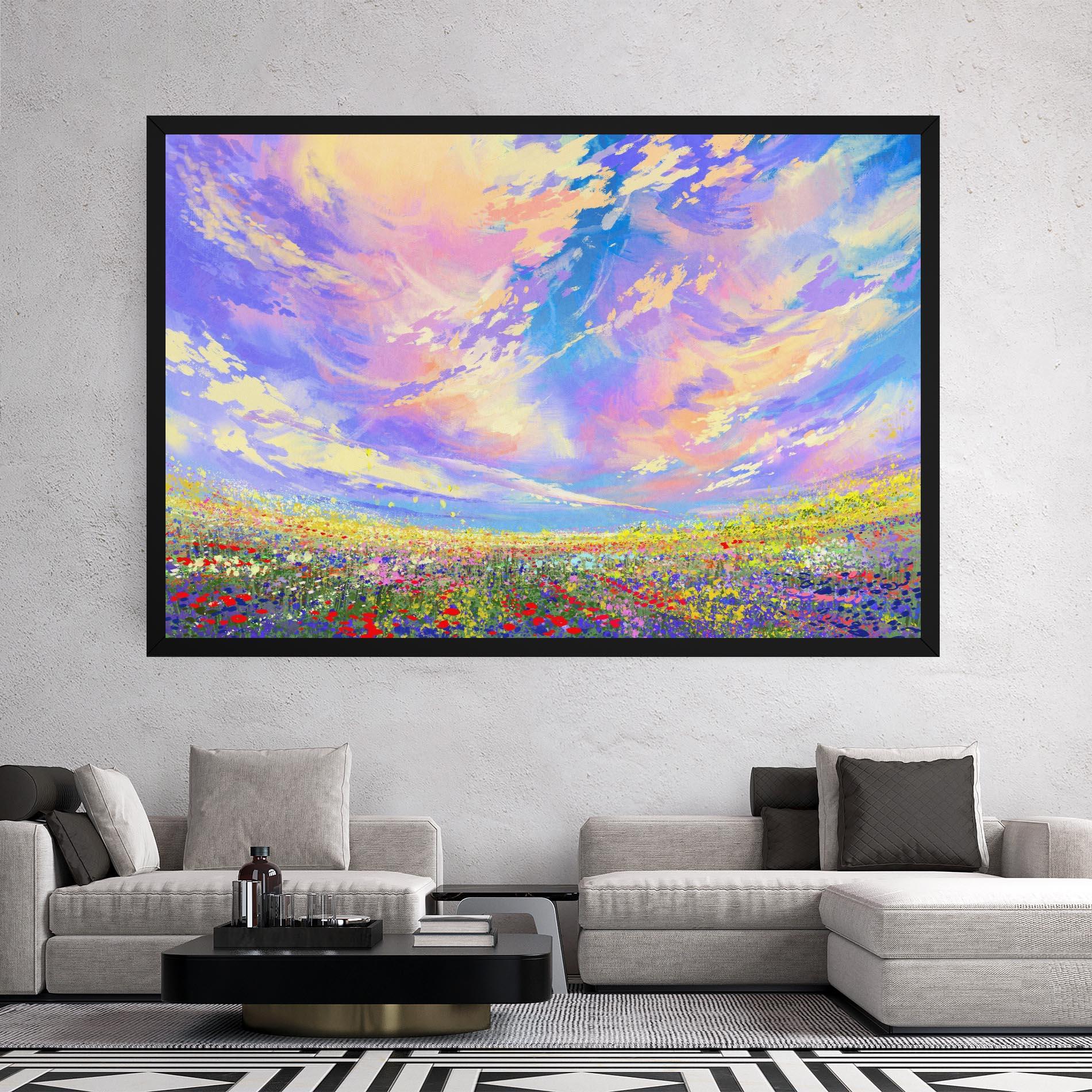 Obraz na Płótnie Spring Field mockup 2