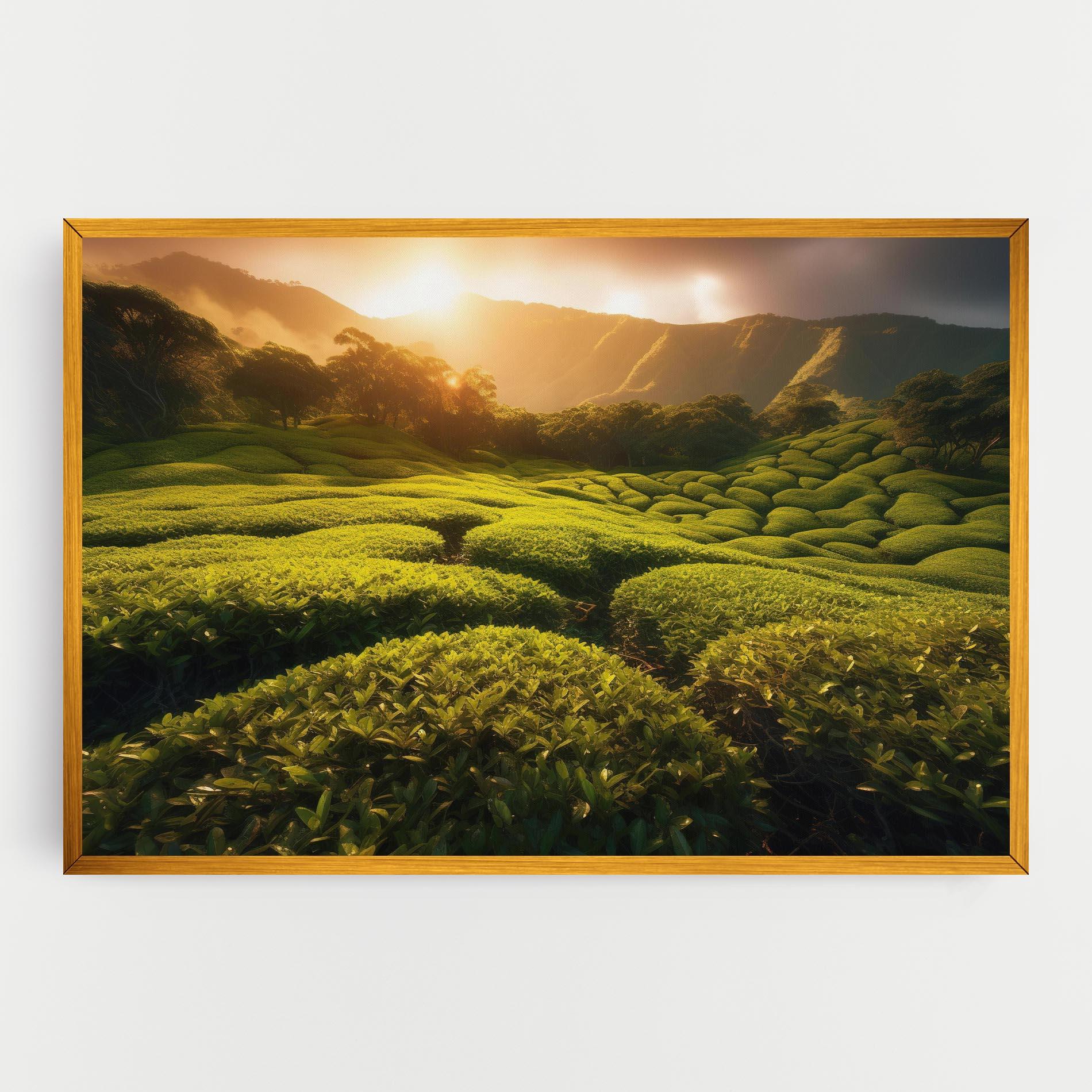 Obraz na Płótnie Tea Fields mockup 0