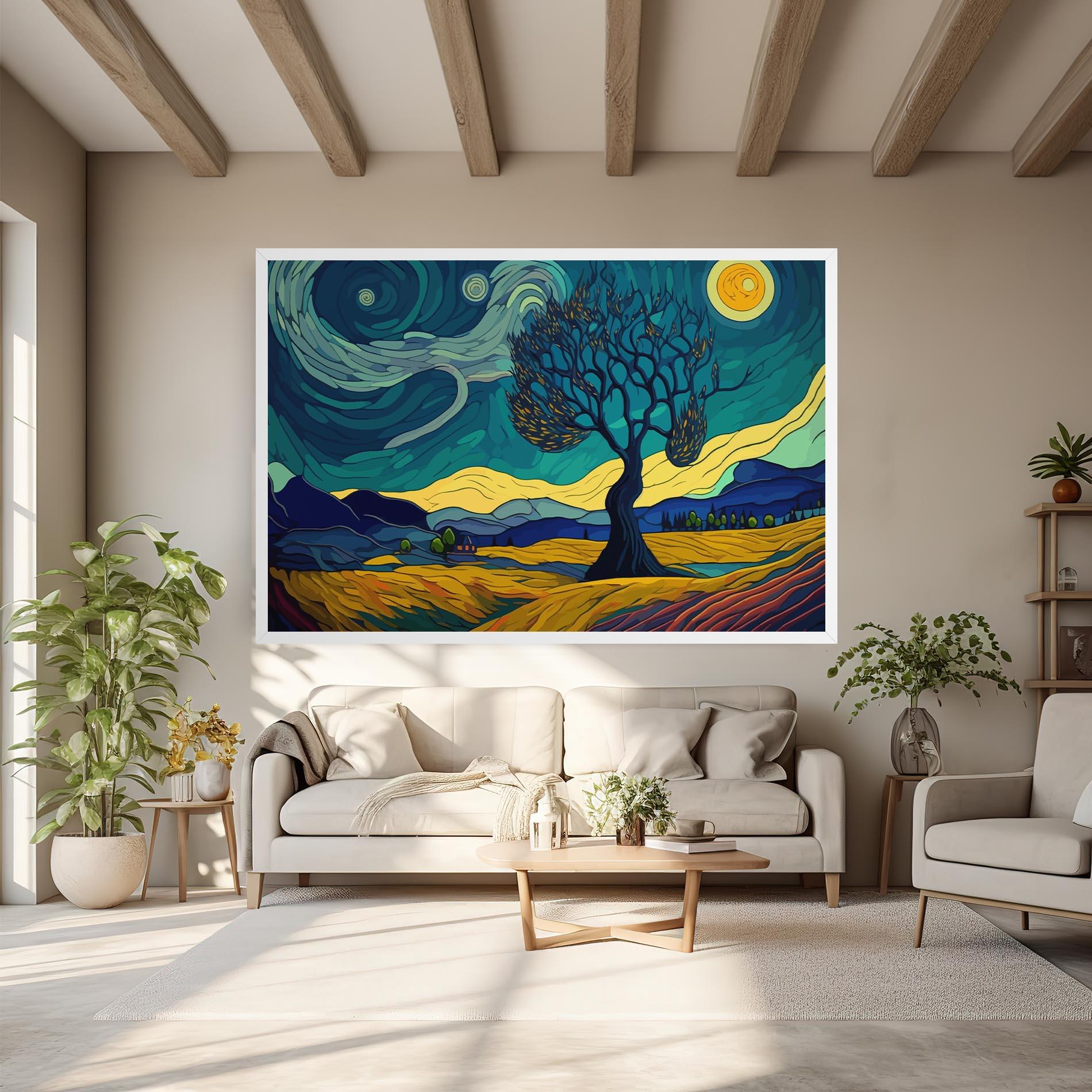 Obraz na Płótnie Abstract Rural Art mockup 6