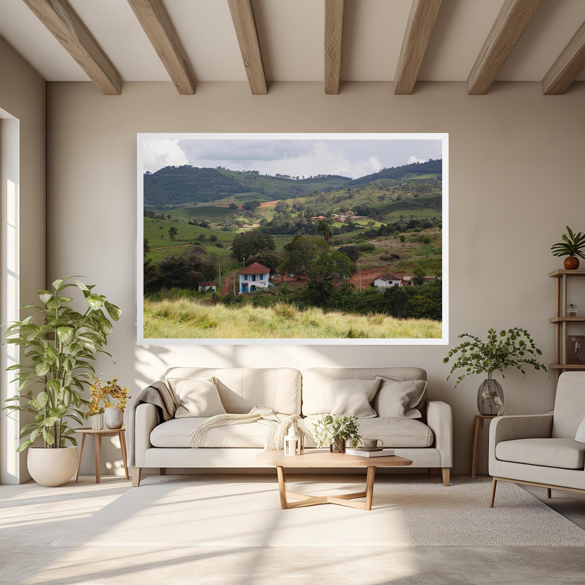 Obraz na Płótnie Green Countryside mockup 6