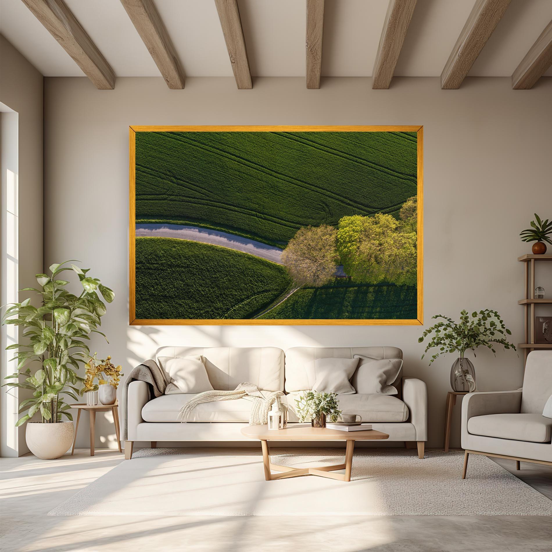 Obraz na Płótnie Green Road mockup 6