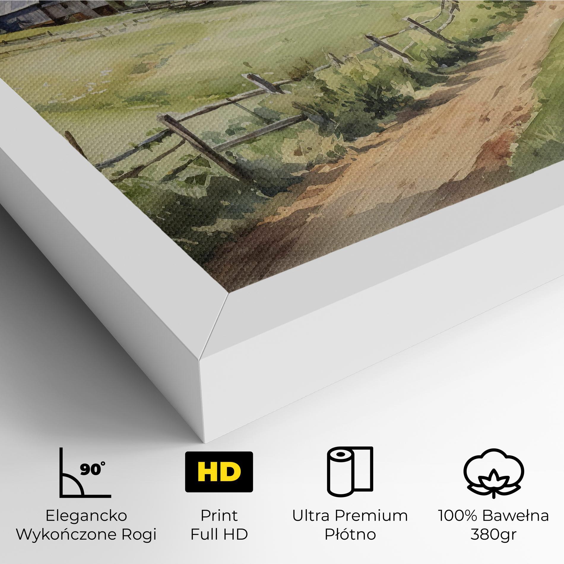 Obraz na Płótnie Rural Farm mockup 4