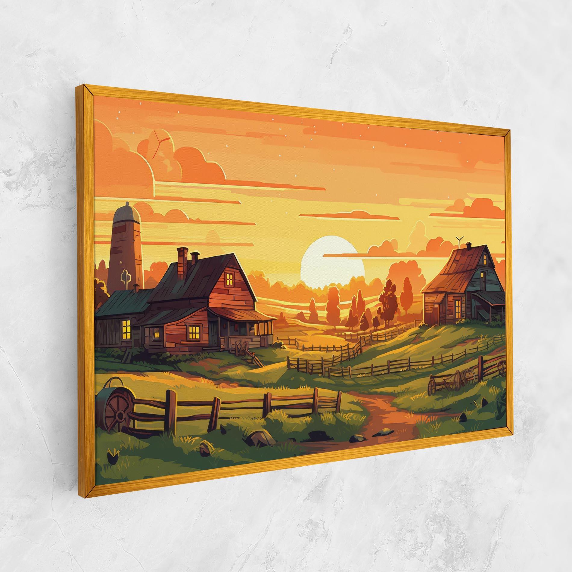 Obraz na Płótnie Farmhouse Sunlight mockup 1