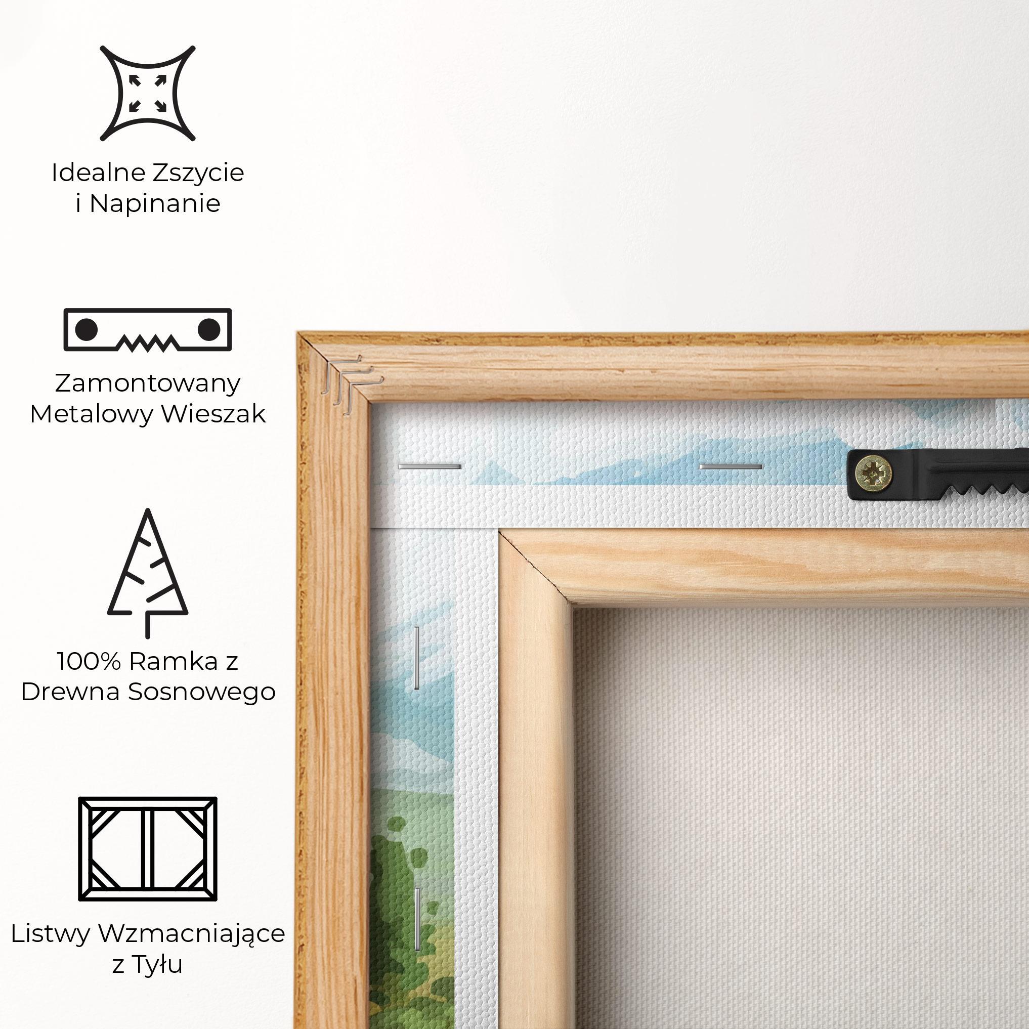 Obraz na Płótnie Orange Yellow House mockup 5