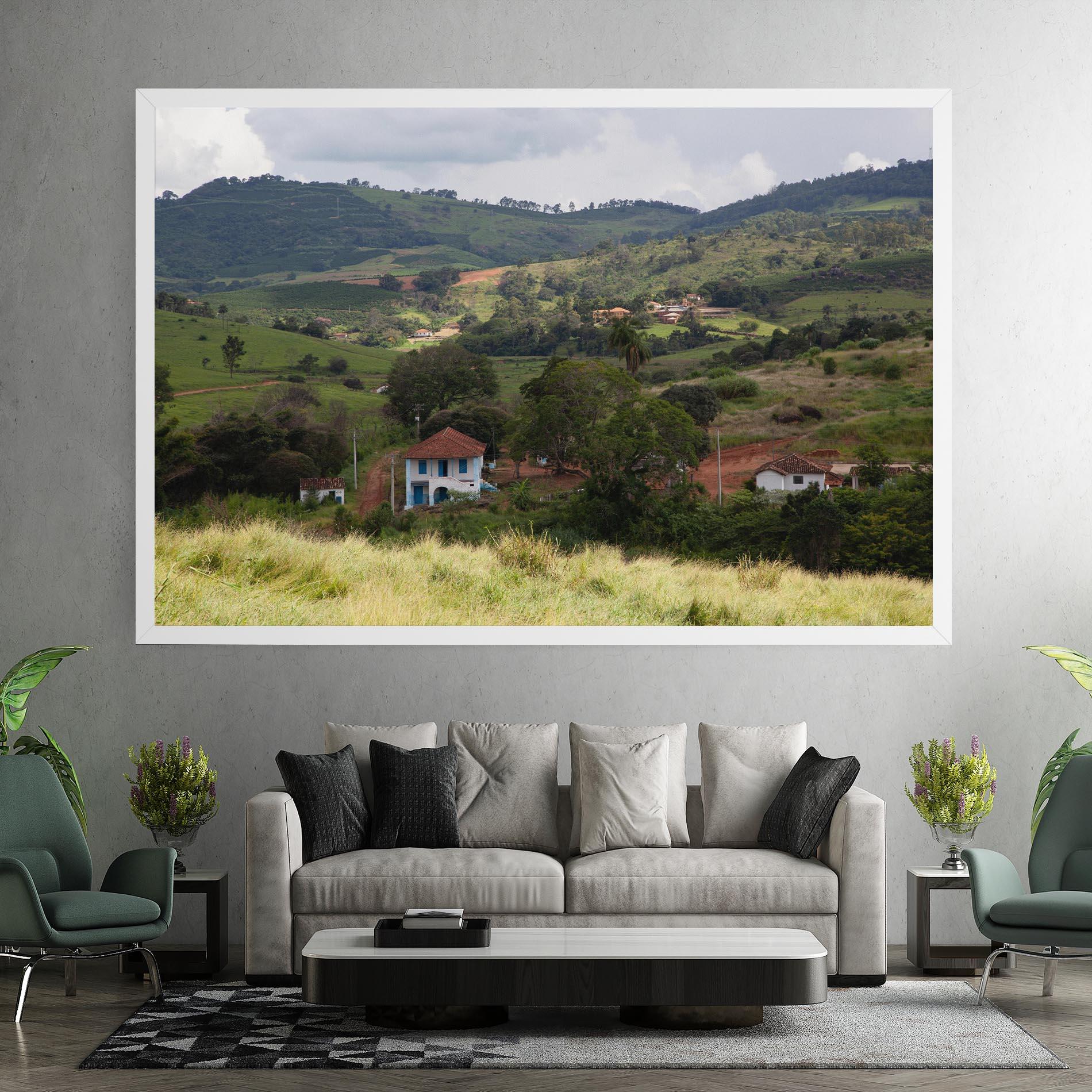 Obraz na Płótnie Green Countryside mockup 7