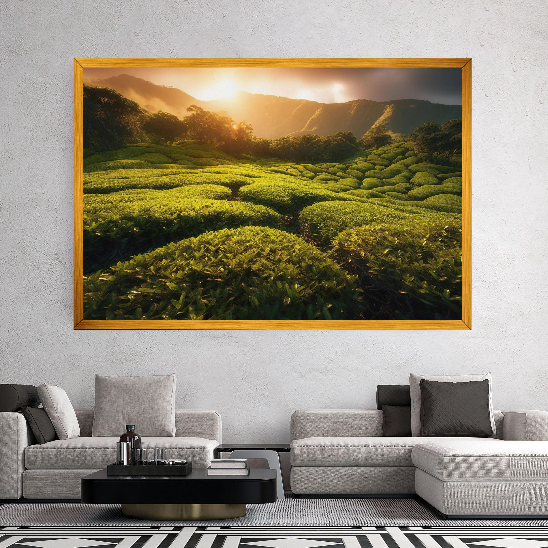 Obraz na Płótnie Tea Fields mockup 2