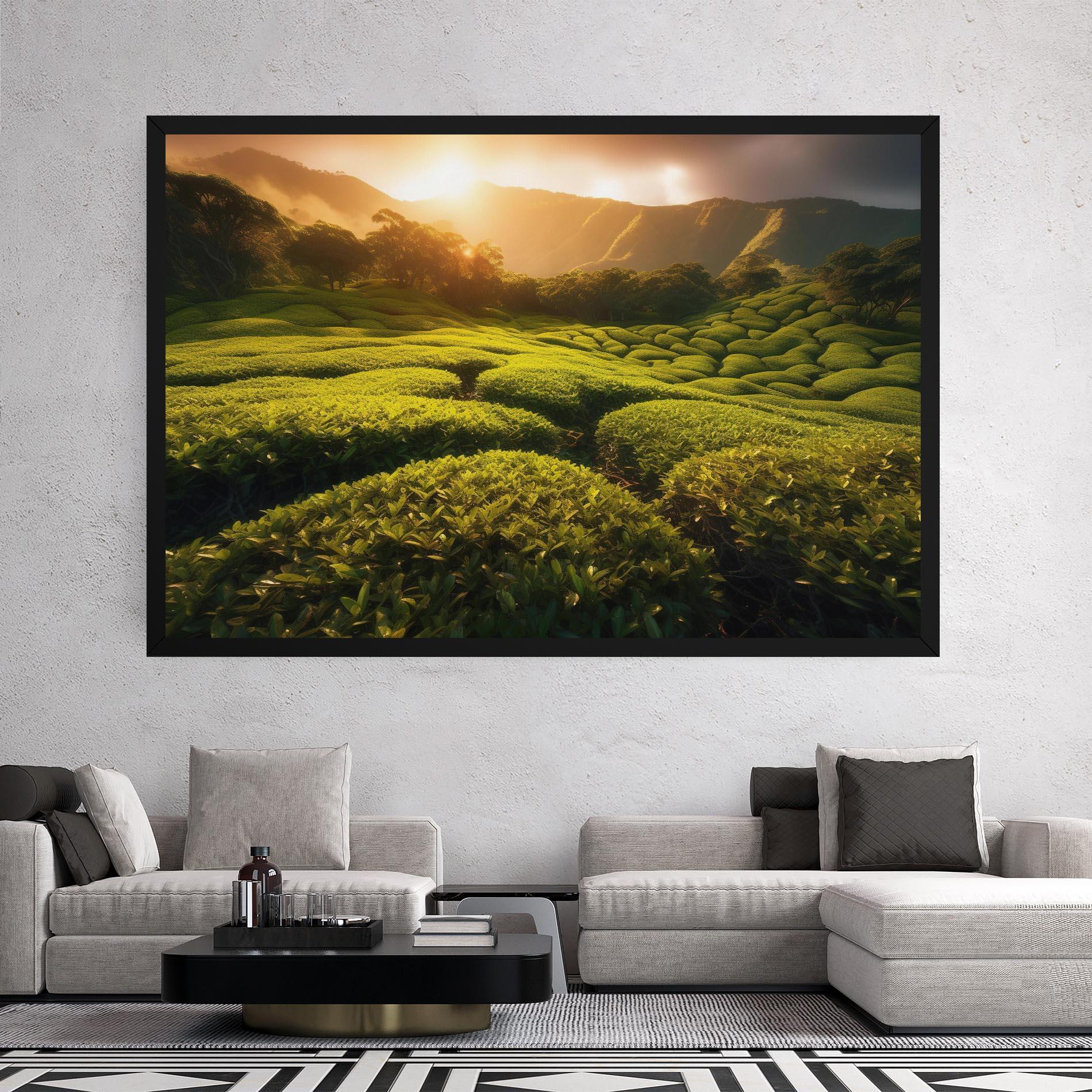 Obraz na Płótnie Tea Fields mockup 2
