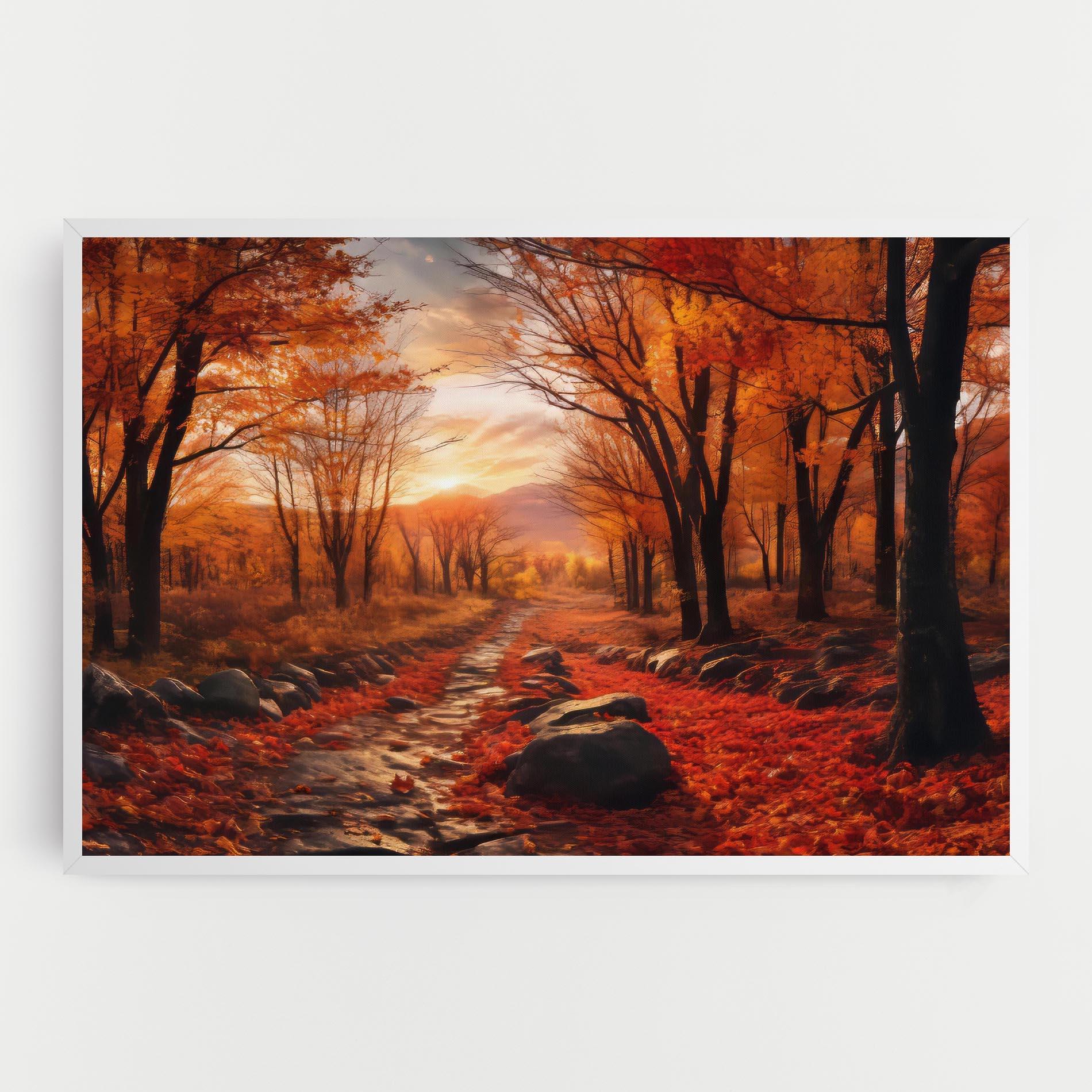 Obraz na Płótnie Autumn Path mockup 0