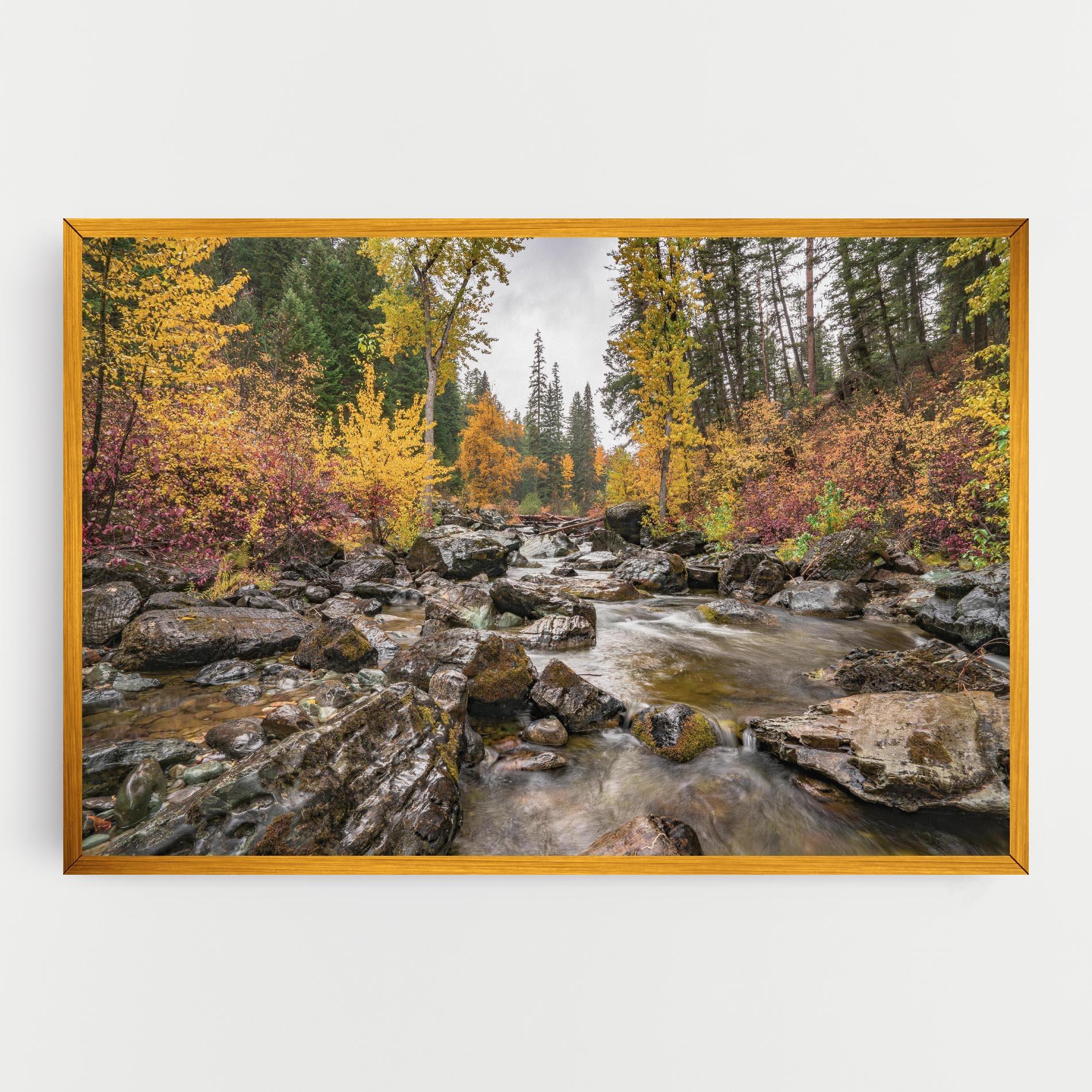 Obraz na Płótnie Autumn Stream mockup 0