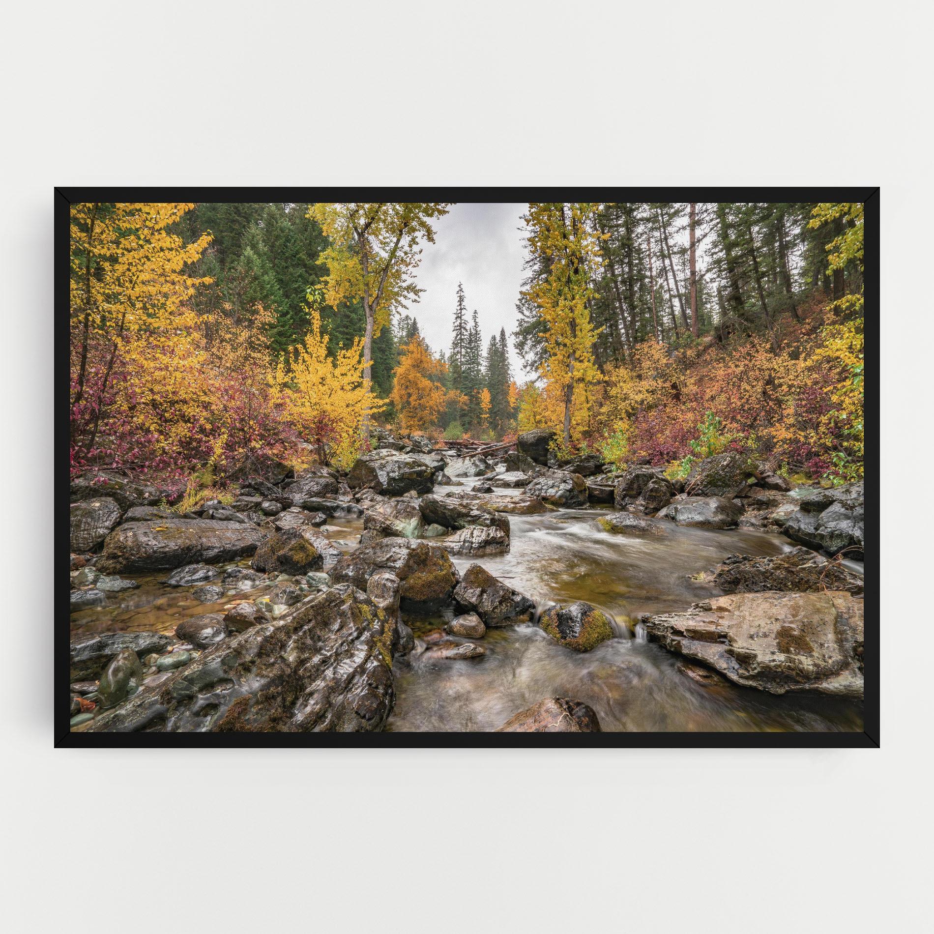 Obraz na Płótnie Autumn Stream mockup 0