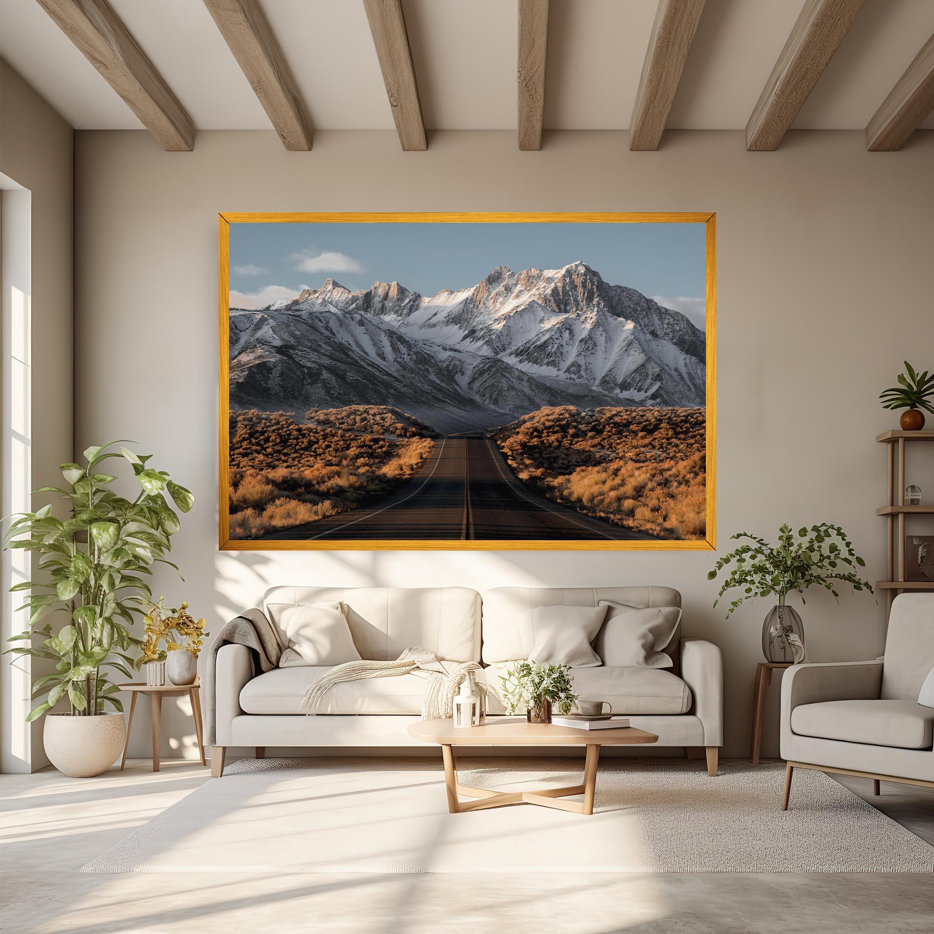 Obraz na Płótnie Autumn Mountain View mockup 6