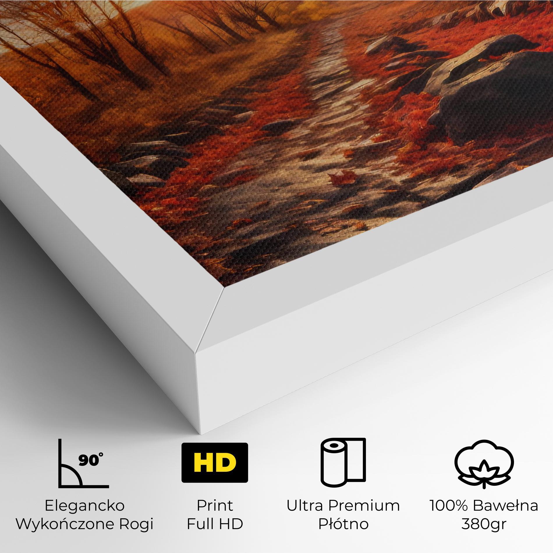 Obraz na Płótnie Autumn Path mockup 4