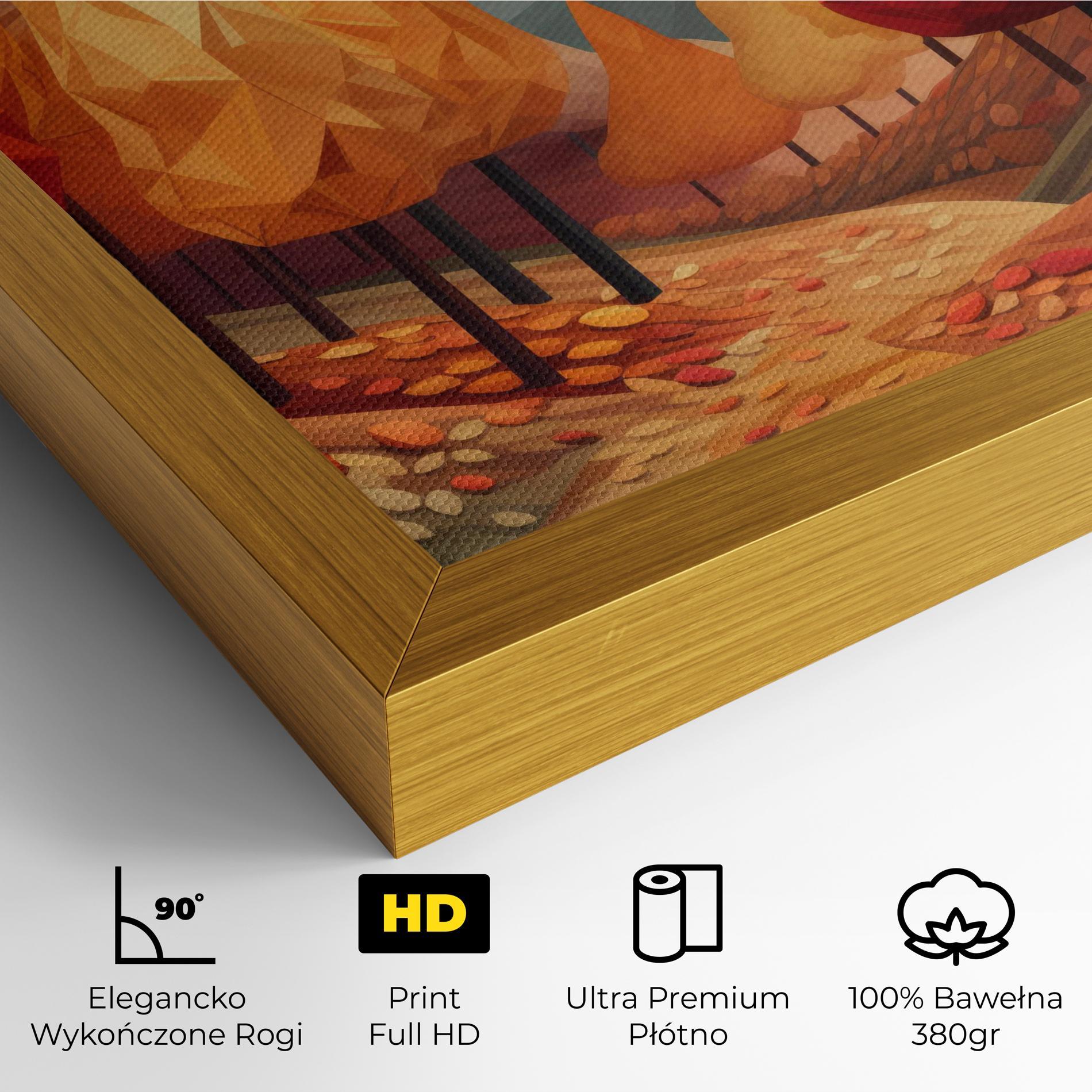 Obraz na Płótnie Colorful Trees Art mockup 4