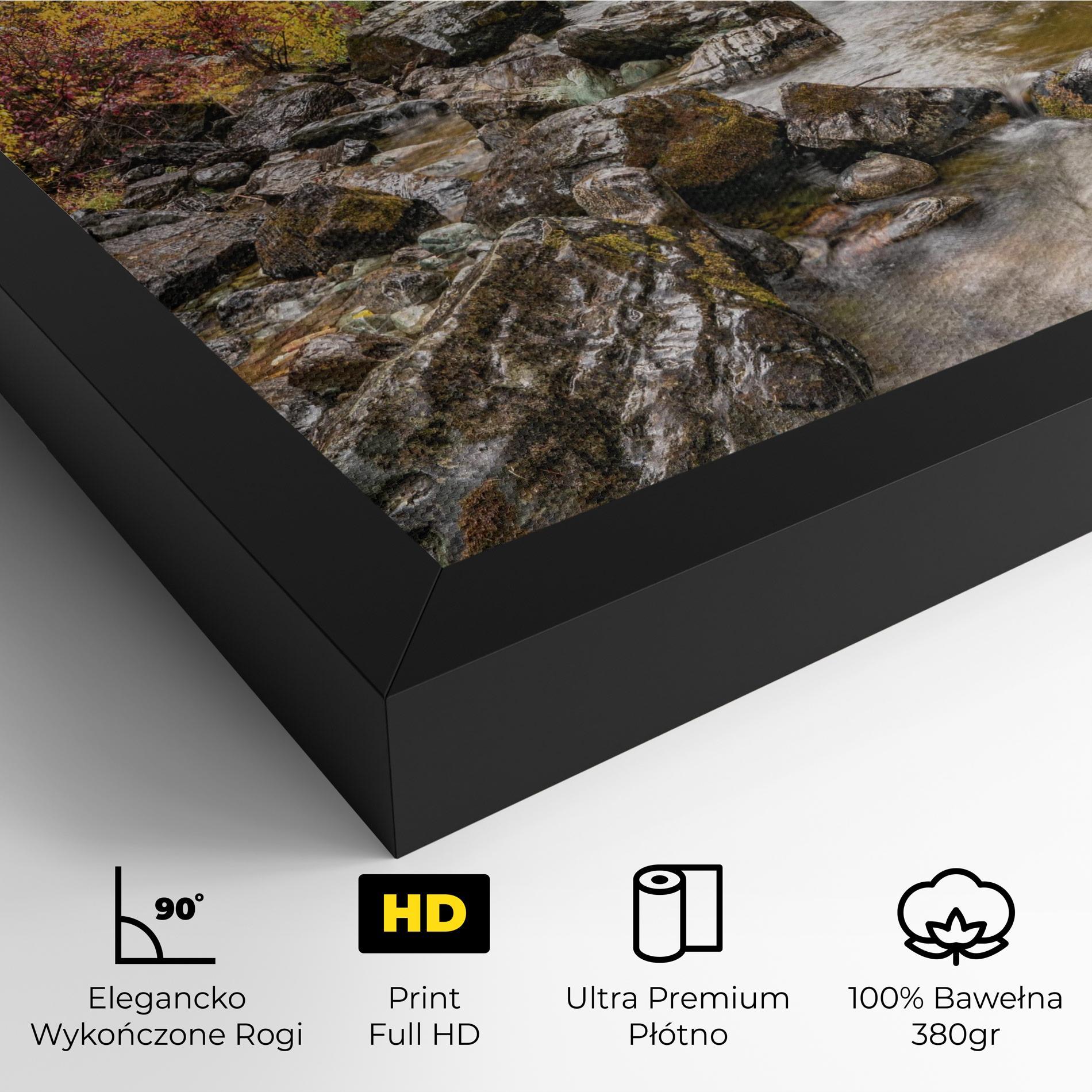 Obraz na Płótnie Autumn Stream mockup 4