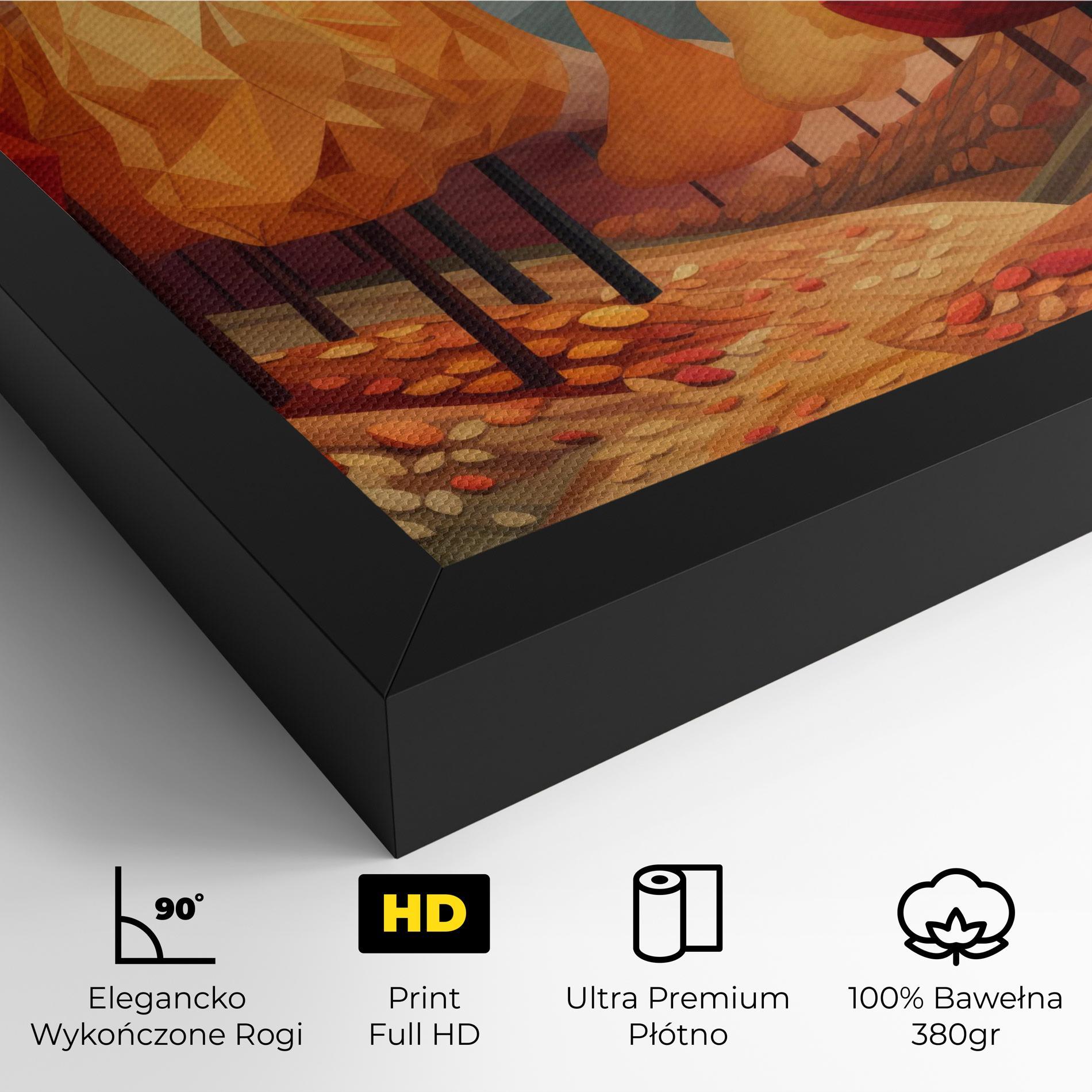 Obraz na Płótnie Colorful Trees Art mockup 4