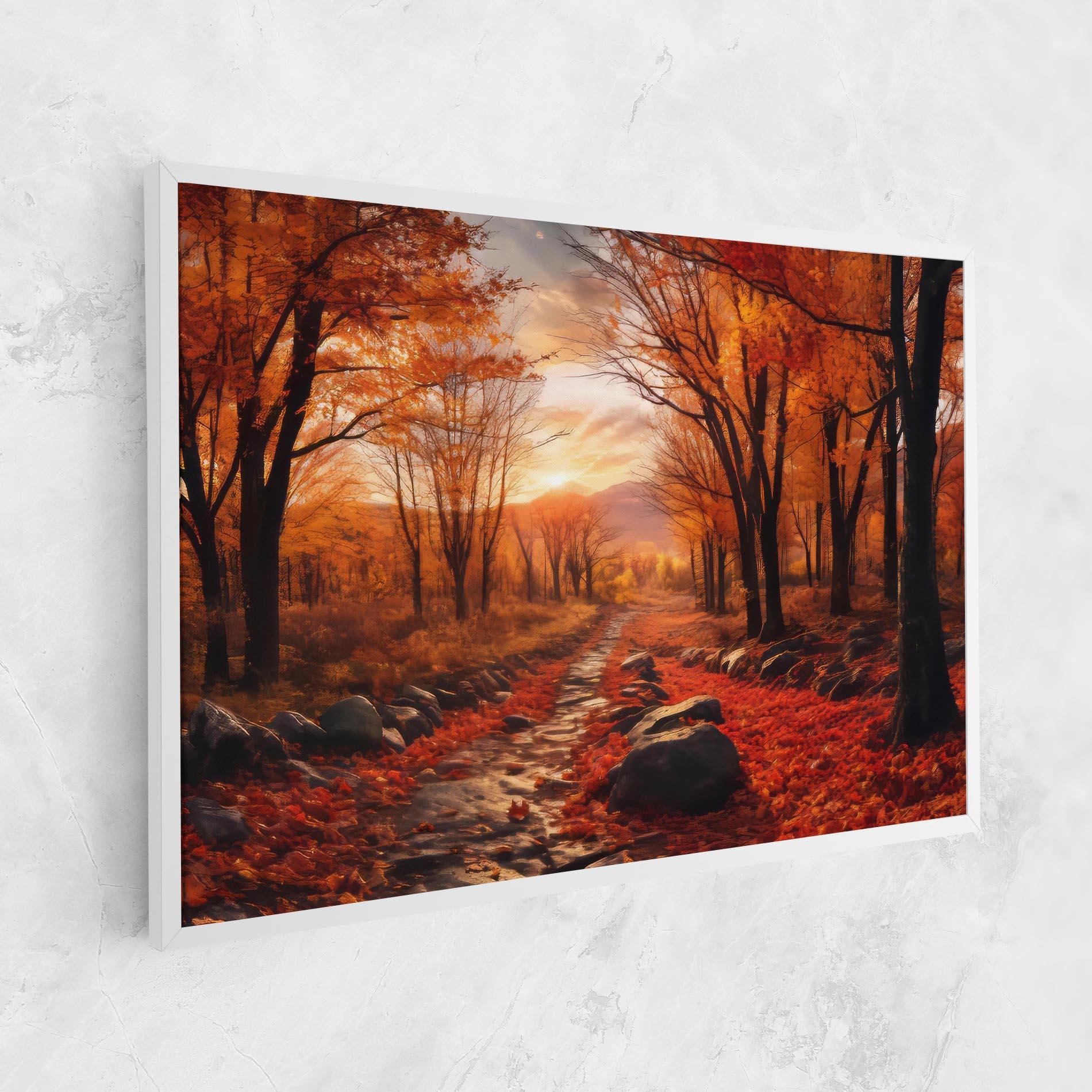 Obraz na Płótnie Autumn Path mockup 1