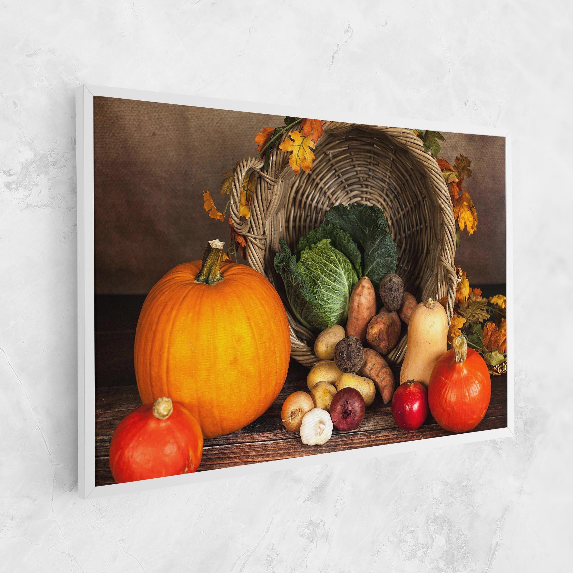Obraz na Płótnie Autumn Vegetables mockup 1