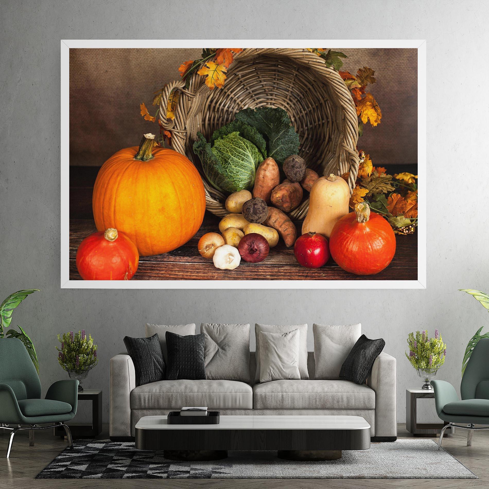 Obraz na Płótnie Autumn Vegetables mockup 7