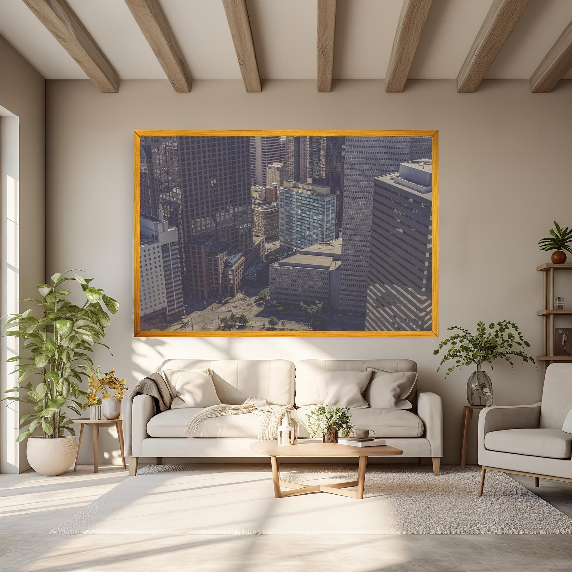 Obraz na Płótnie Cream Light Building mockup 6