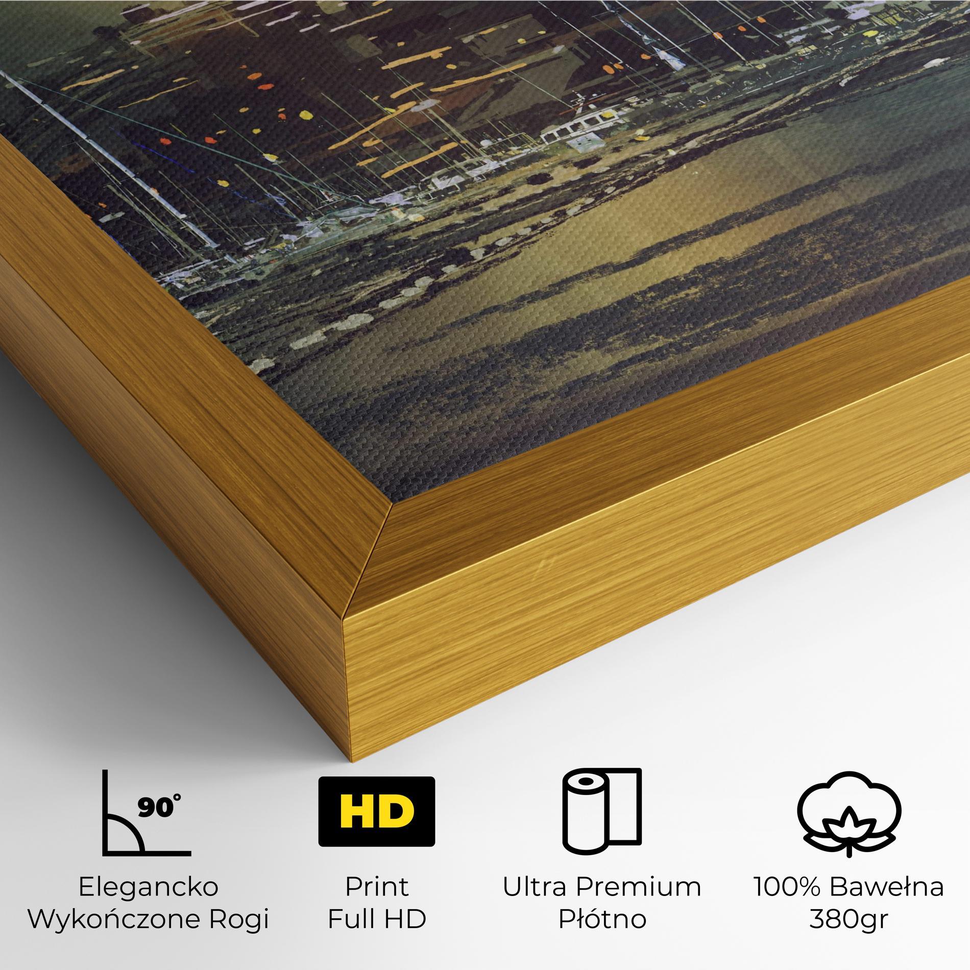 Obraz na Płótnie City Port mockup 4