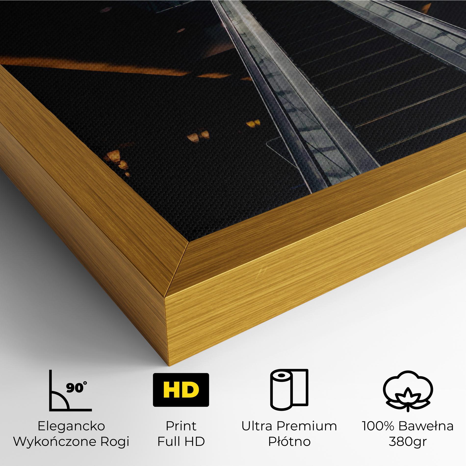 Obraz na Płótnie Grey Stairs Building mockup 4