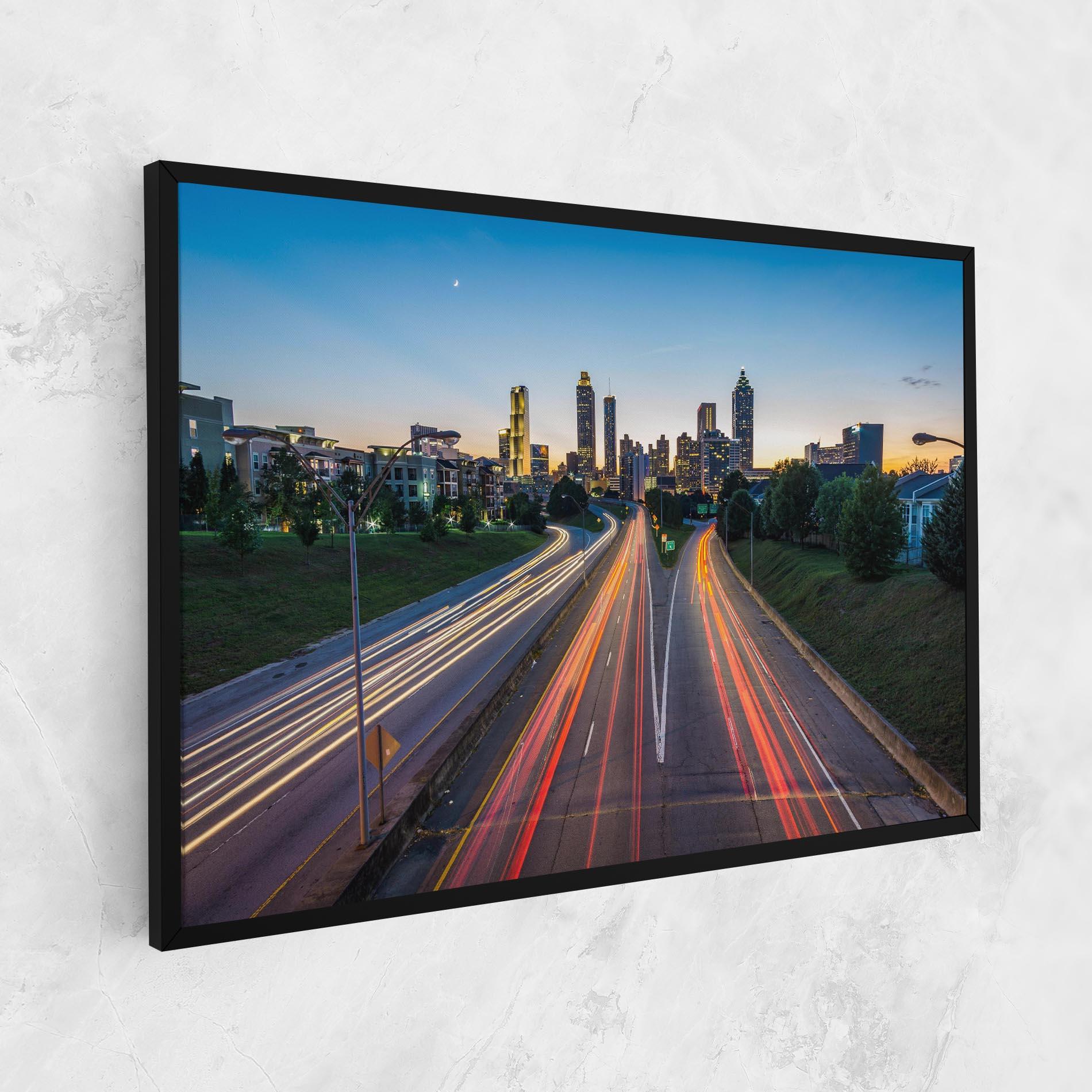 Obraz na Płótnie Car Lights City mockup 1