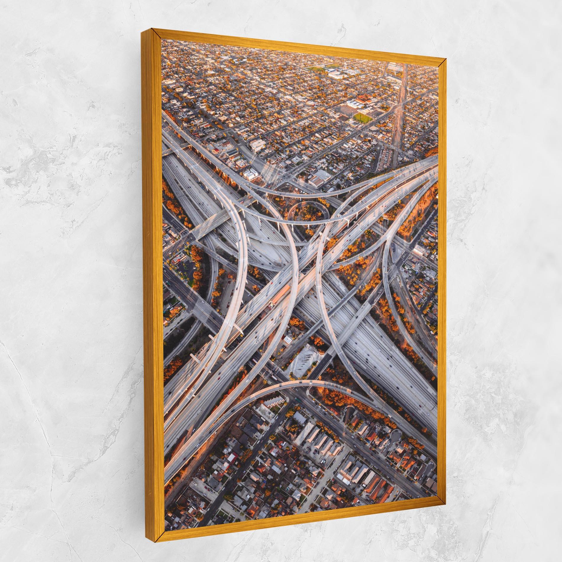 Obraz na Płótnie Big Road City mockup 1