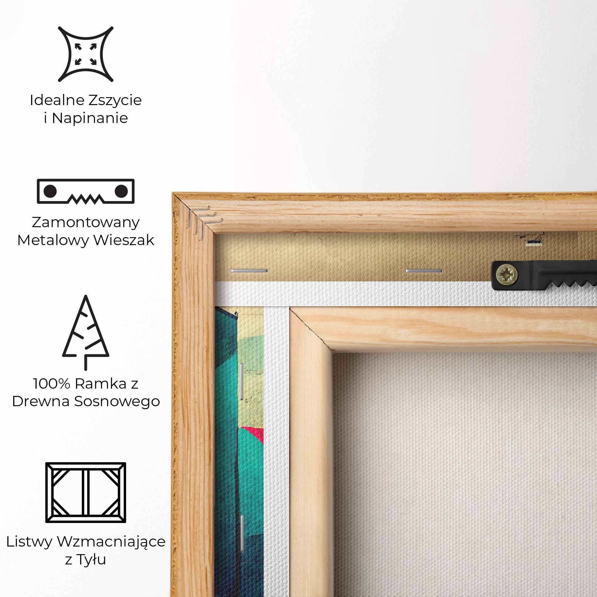 Obraz na Płótnie Abstract City Color mockup 5