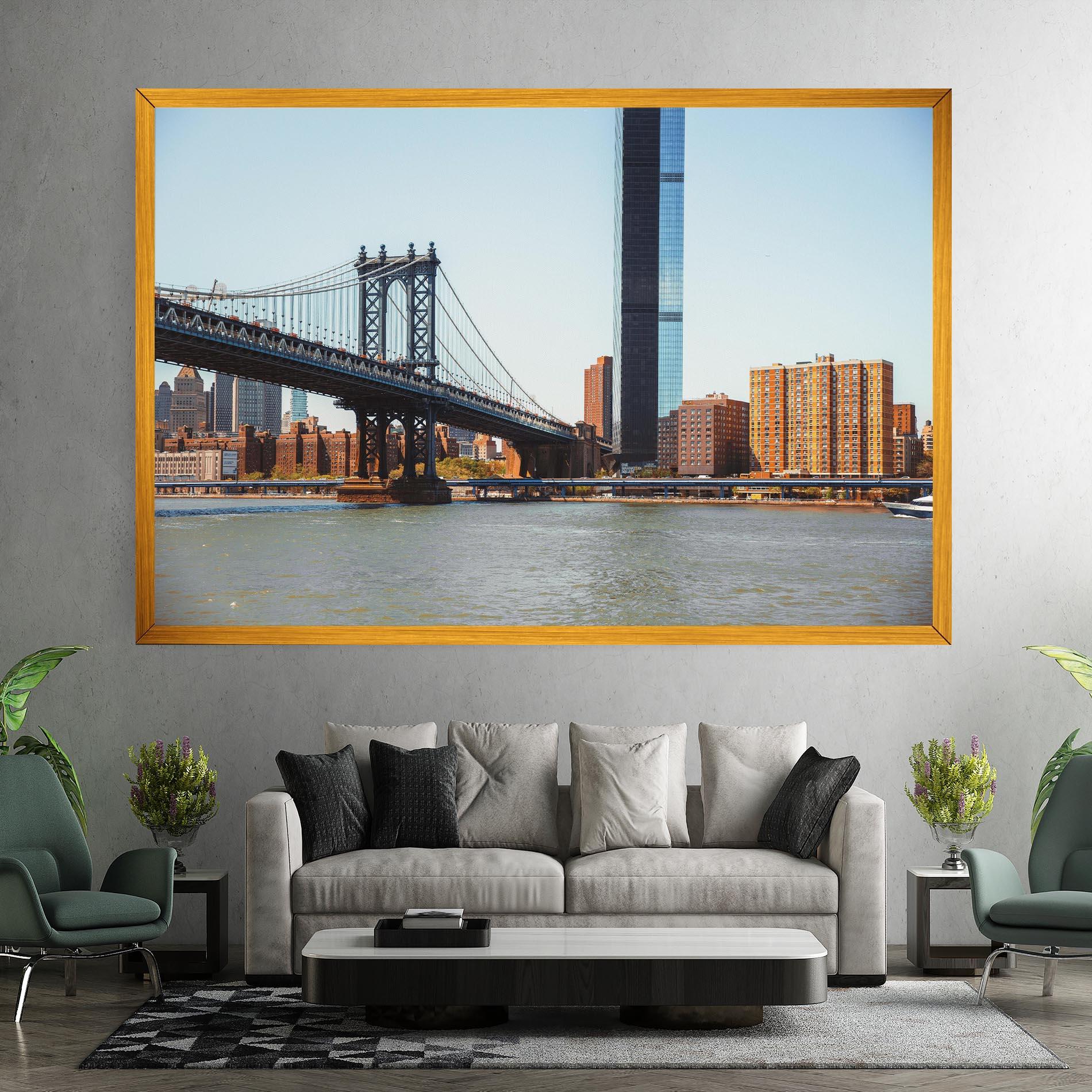 Obraz na Płótnie Big City Bridge mockup 7