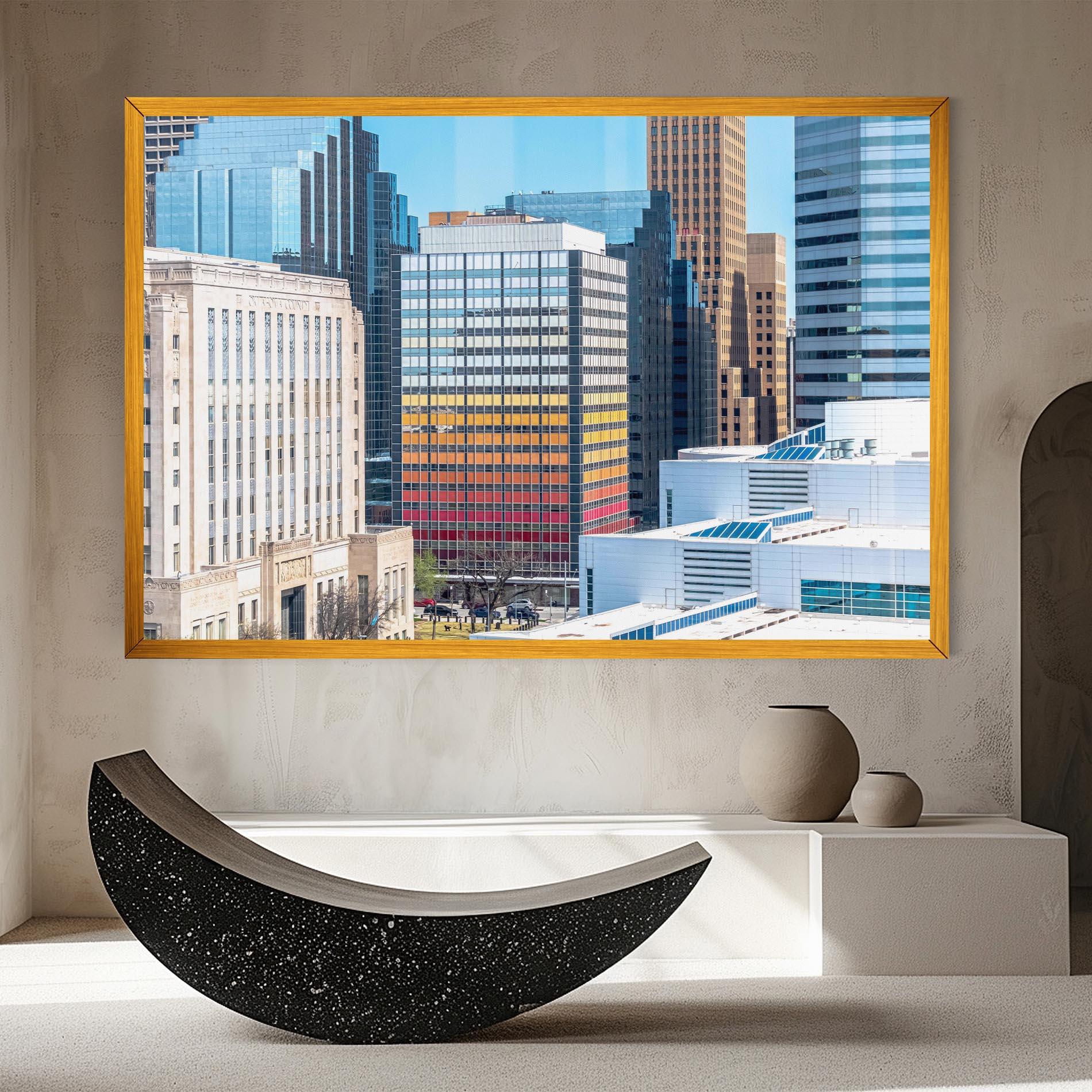 Obraz na Płótnie Colorful Urban Building mockup 8