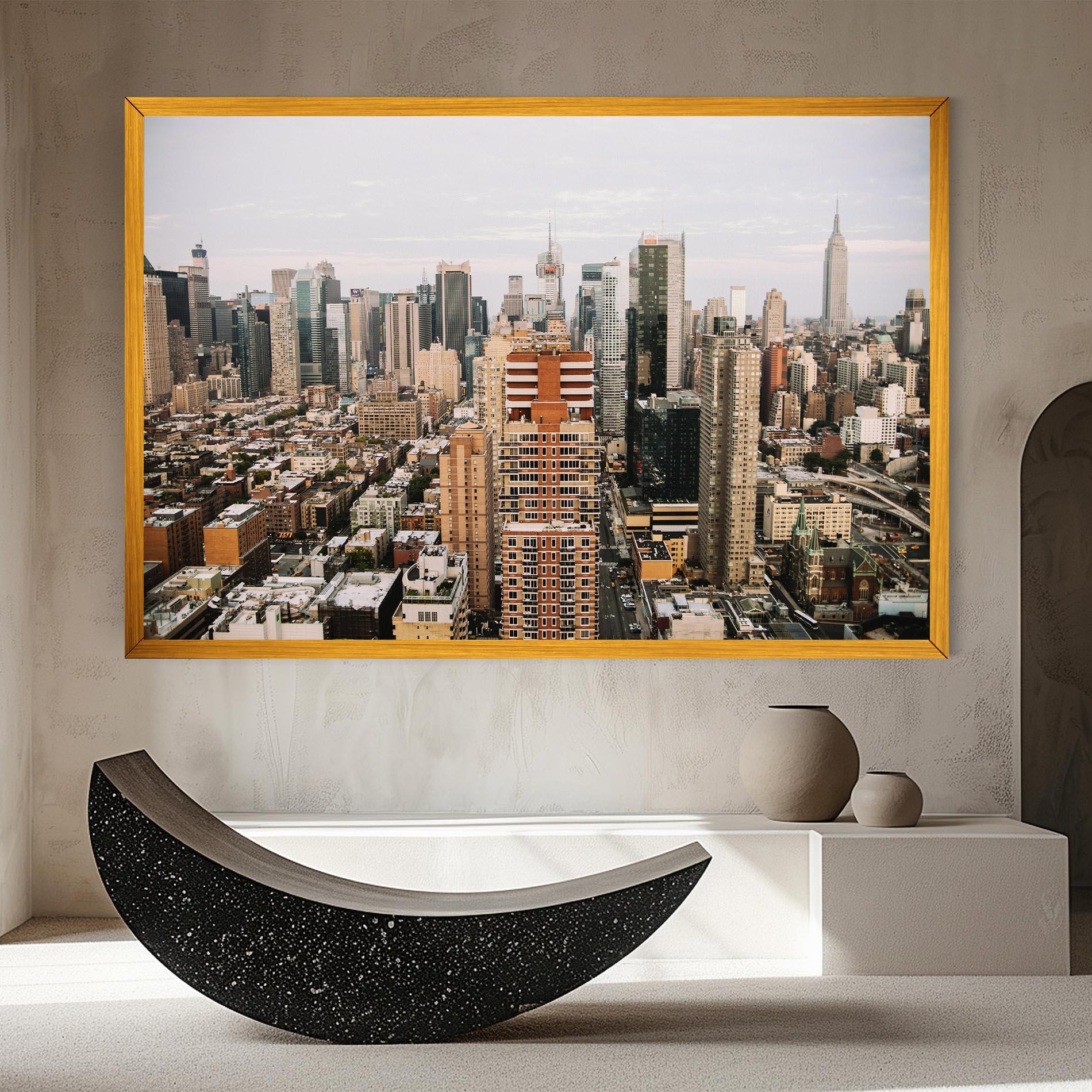 Obraz na Płótnie Cream Orange Building mockup 8