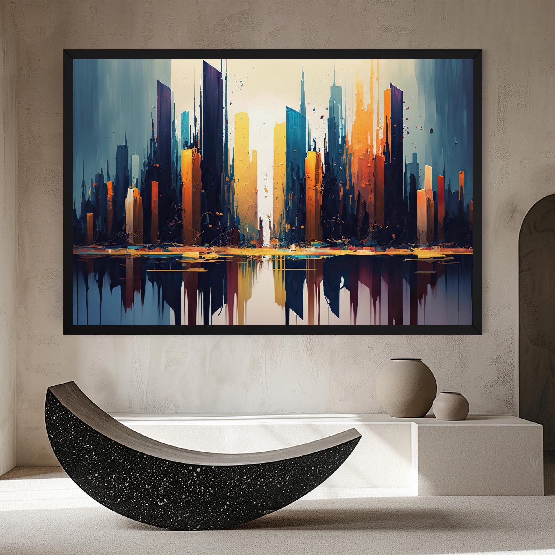 Obraz na Płótnie City Pain Art mockup 8