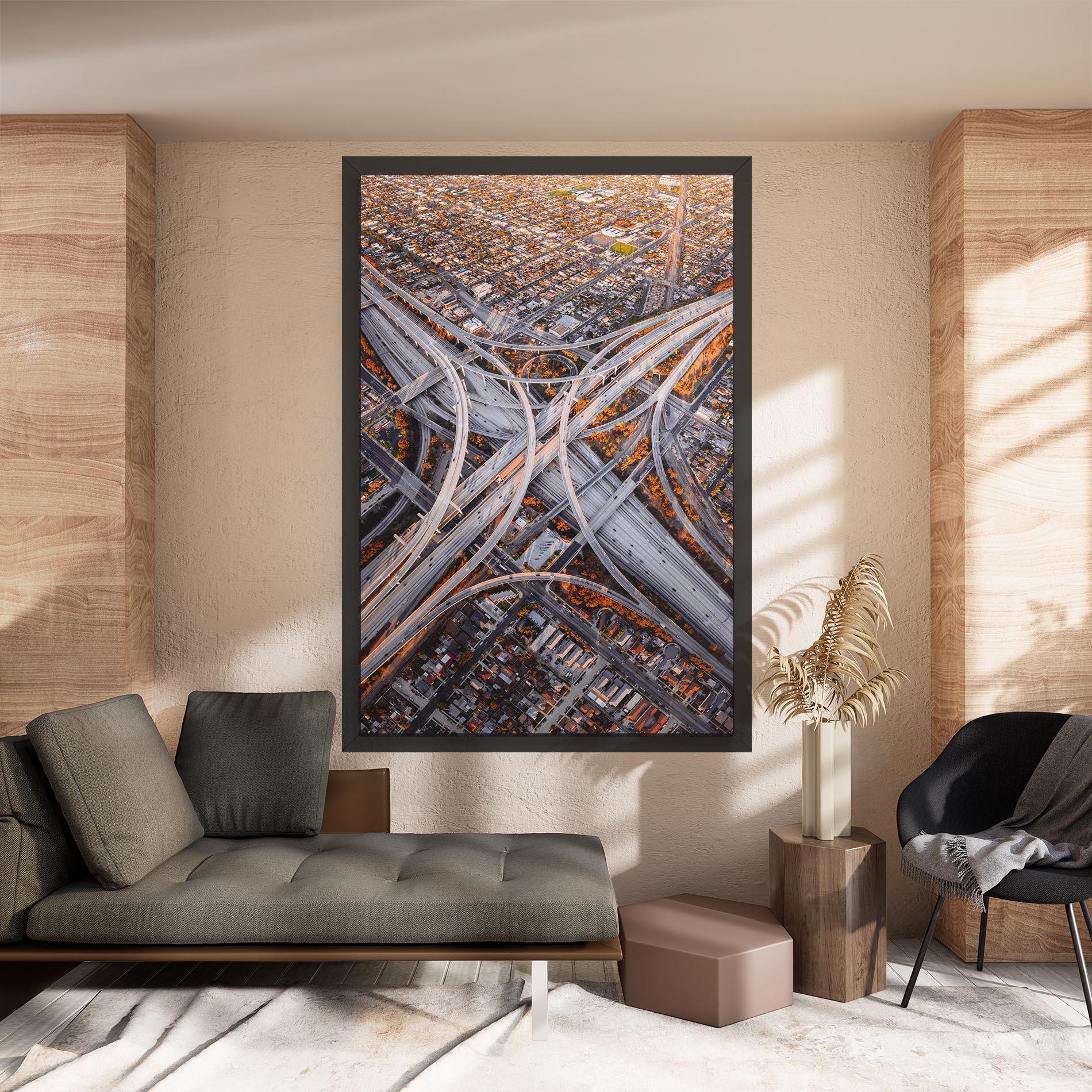 Obraz na Płótnie Big Road City mockup 8