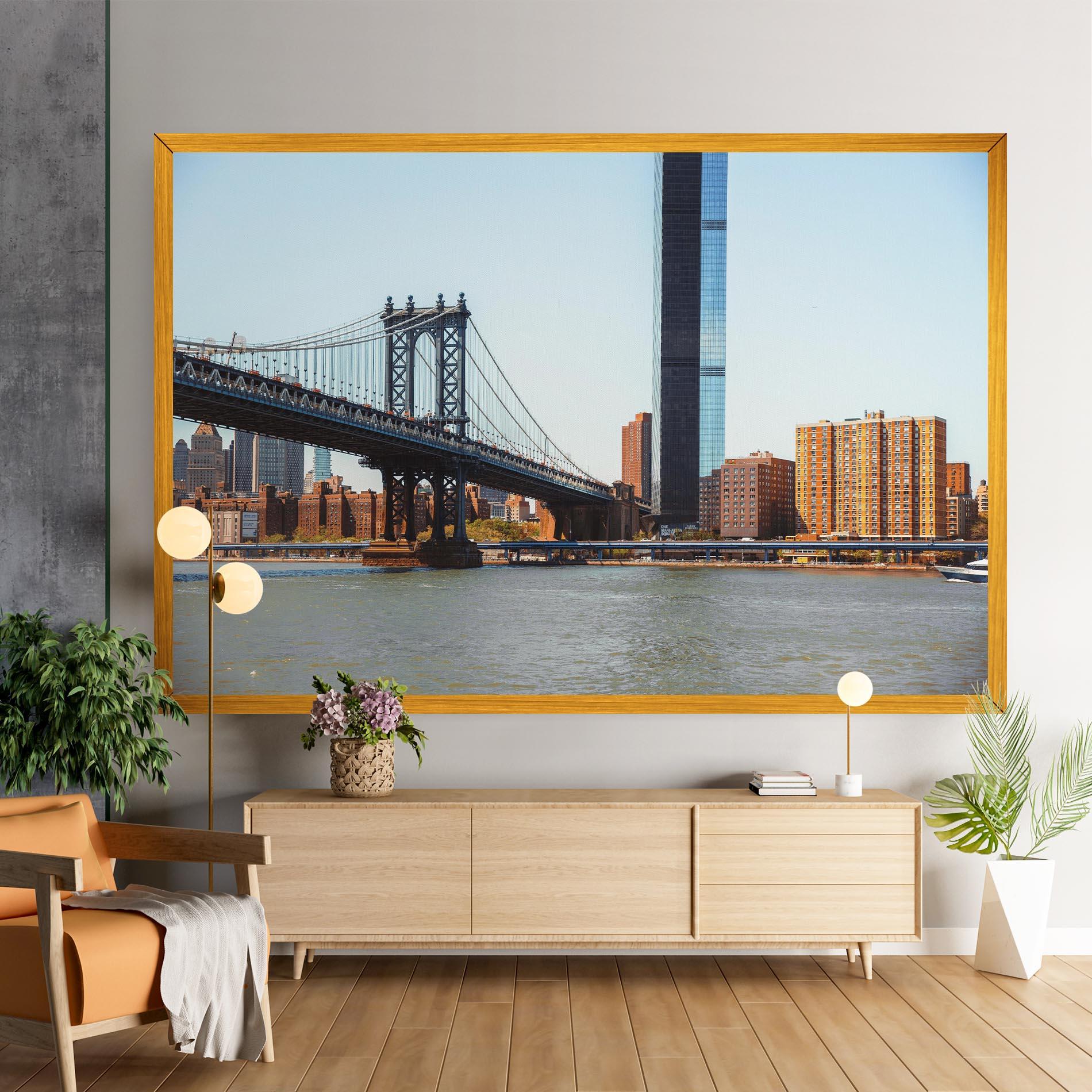 Obraz na Płótnie Big City Bridge mockup 9