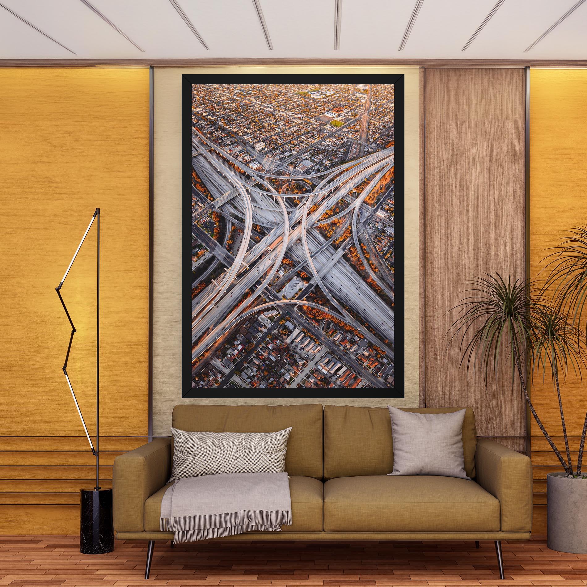 Obraz na Płótnie Big Road City mockup 9