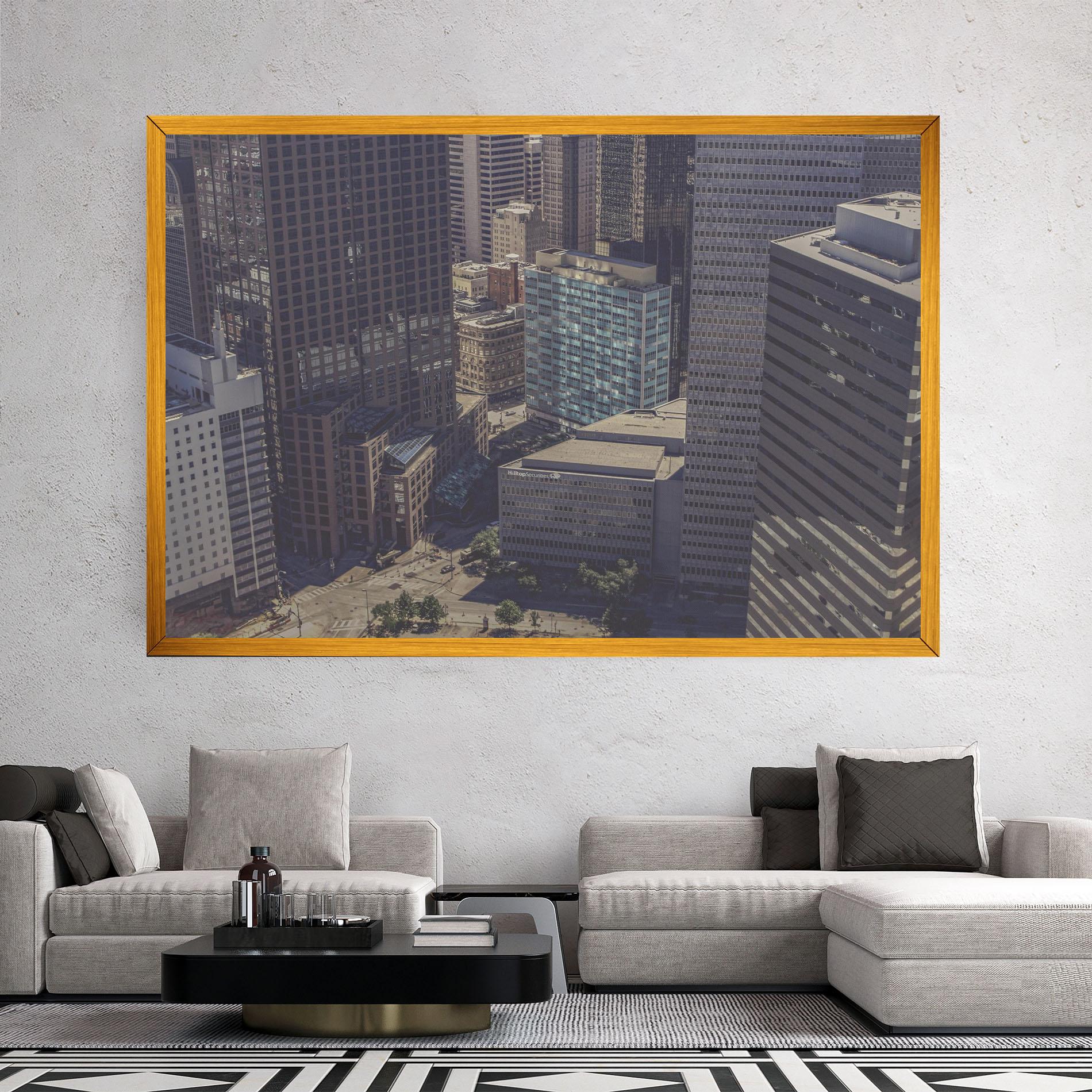 Obraz na Płótnie Cream Light Building mockup 2