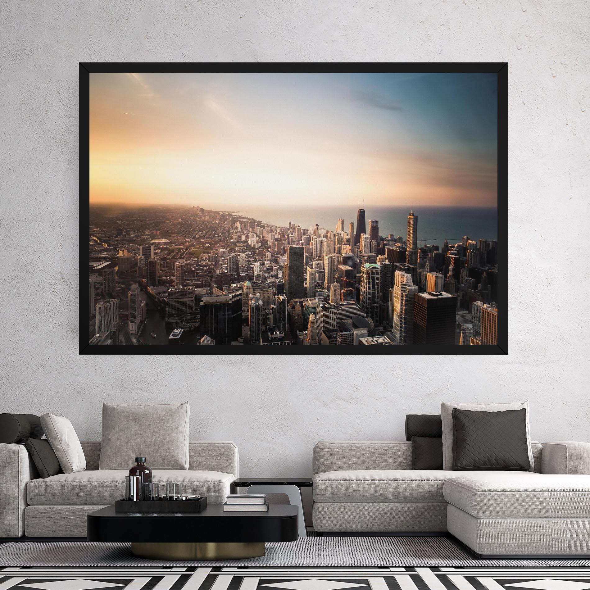 Obraz na Płótnie City Buildings mockup 2