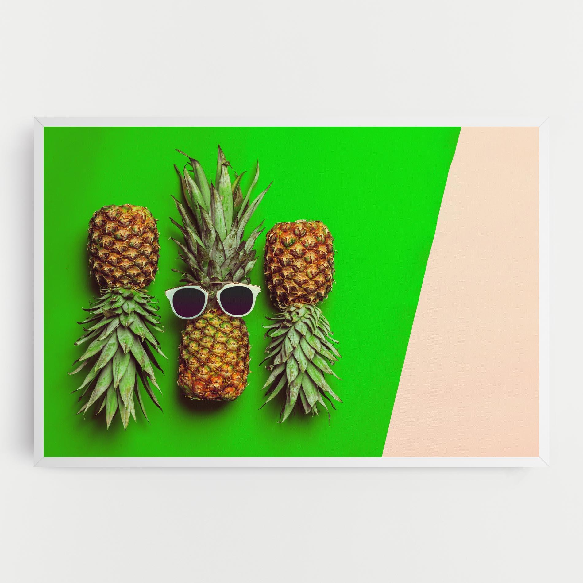 Obraz na Płótnie Green Pineapple mockup 0