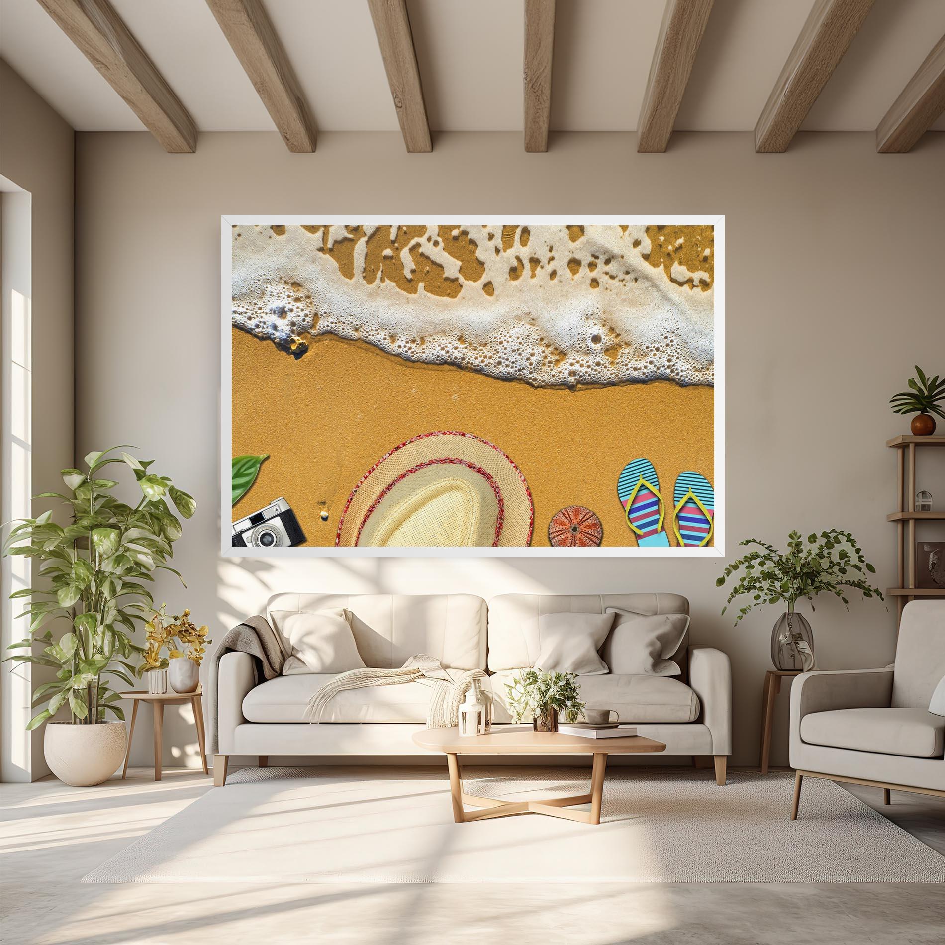 Obraz na Płótnie Beach Accessories mockup 6